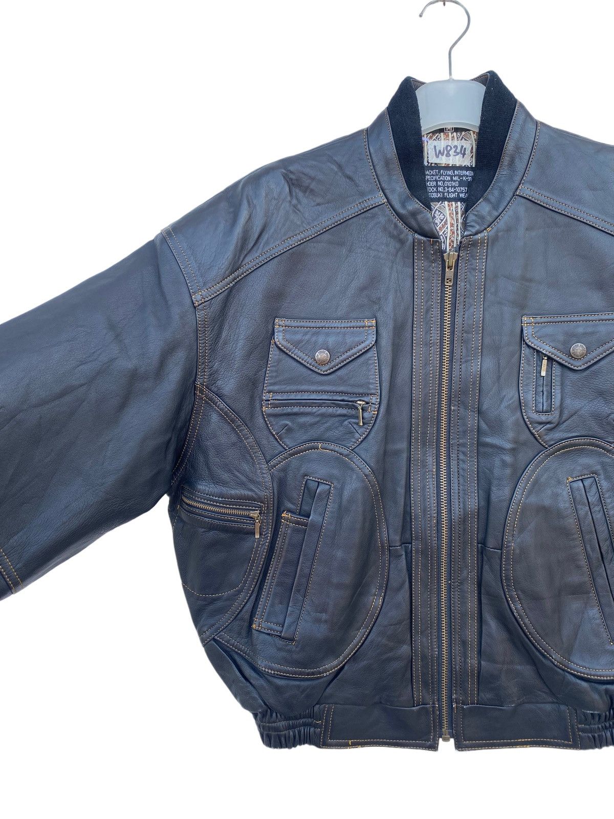 Japanese Brand Vintage Kotobuki Japan Leather Bomber Jacket Size US M / EU 48-50 / 2 - 4 Thumbnail
