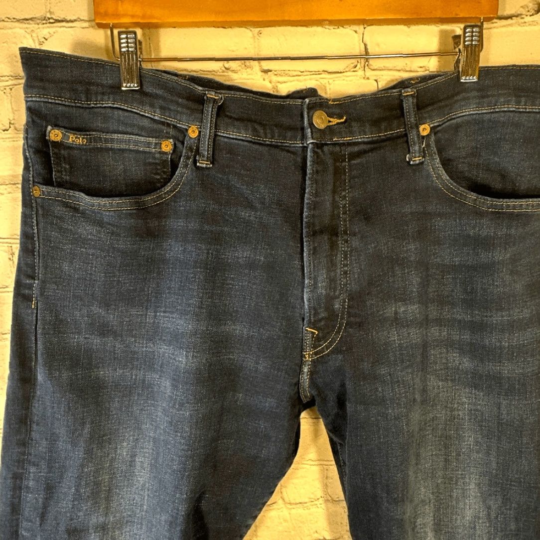 Polo Ralph Lauren VINTAGE Polo Ralph Lauren Jeans Mens 38Tx36 Blue The Hampton Relaxed Straight Dark Wash Jeans Mens 38 Tx 36 Blue Straight Mens Size US M / EU 48-50 / 2 - 2 Thumbnail