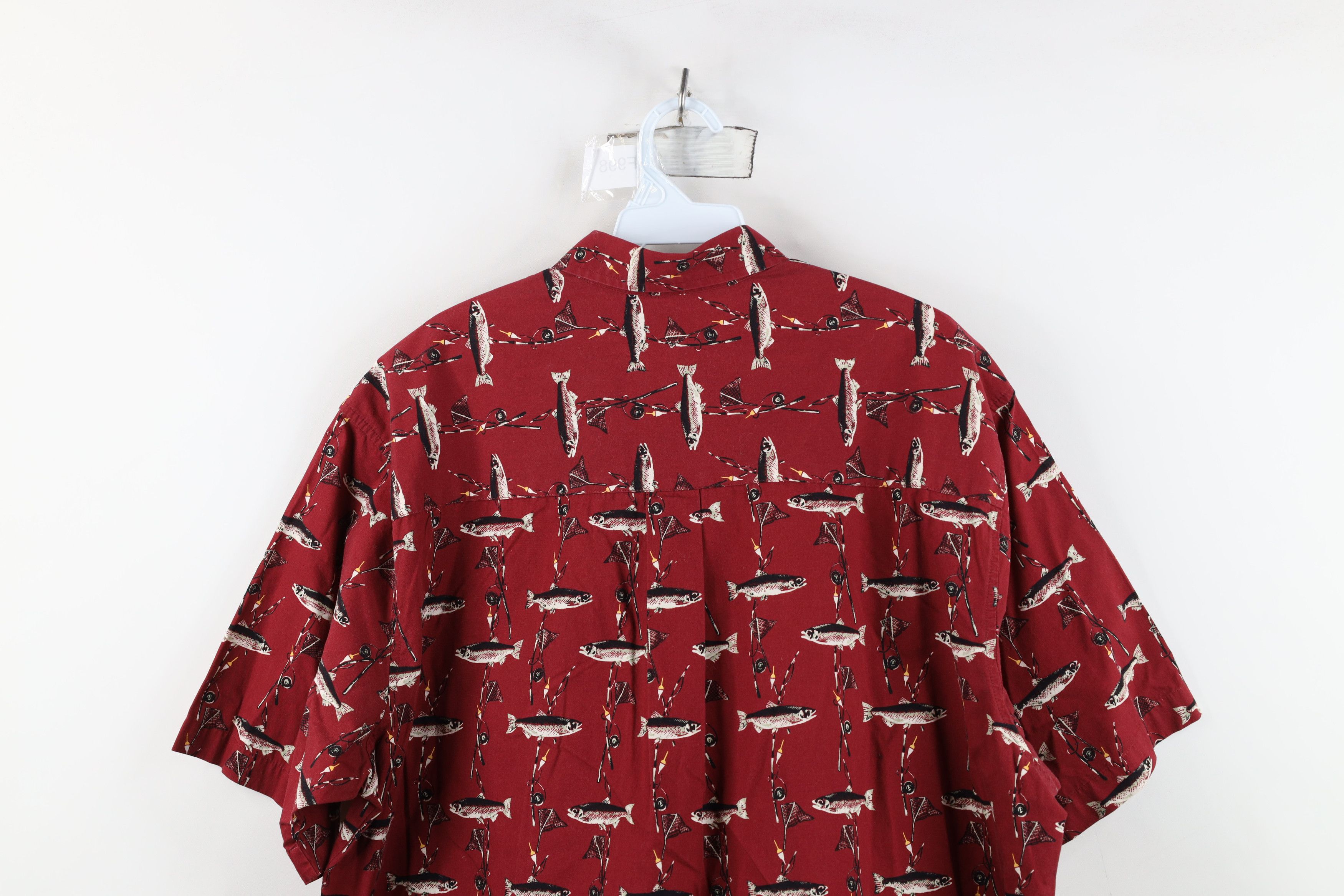 Vintage Vintage 90s Y2K All Over Print Short Sleeve Button Shirt Size US L / EU 52-54 / 3 - 11 Thumbnail