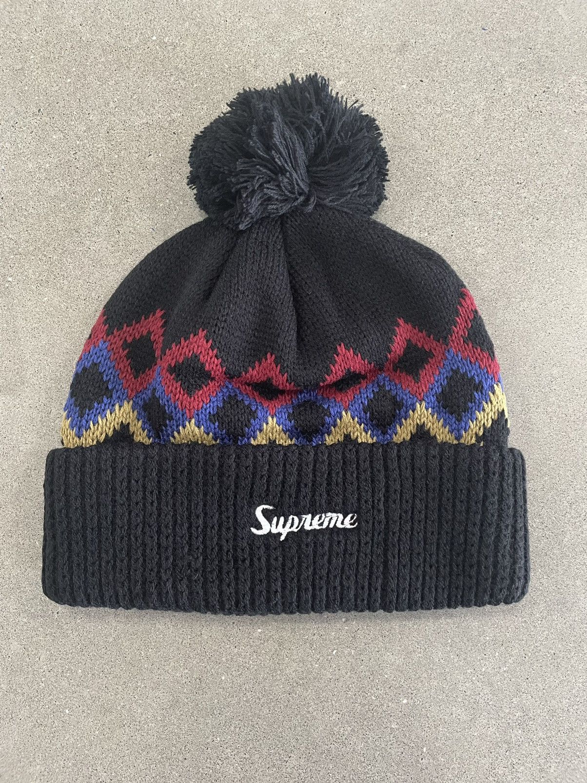 Supreme NEW: F/W 2014 Supreme Diamonds Ski Beanie "Black" Size ONE SIZE - 4 Thumbnail