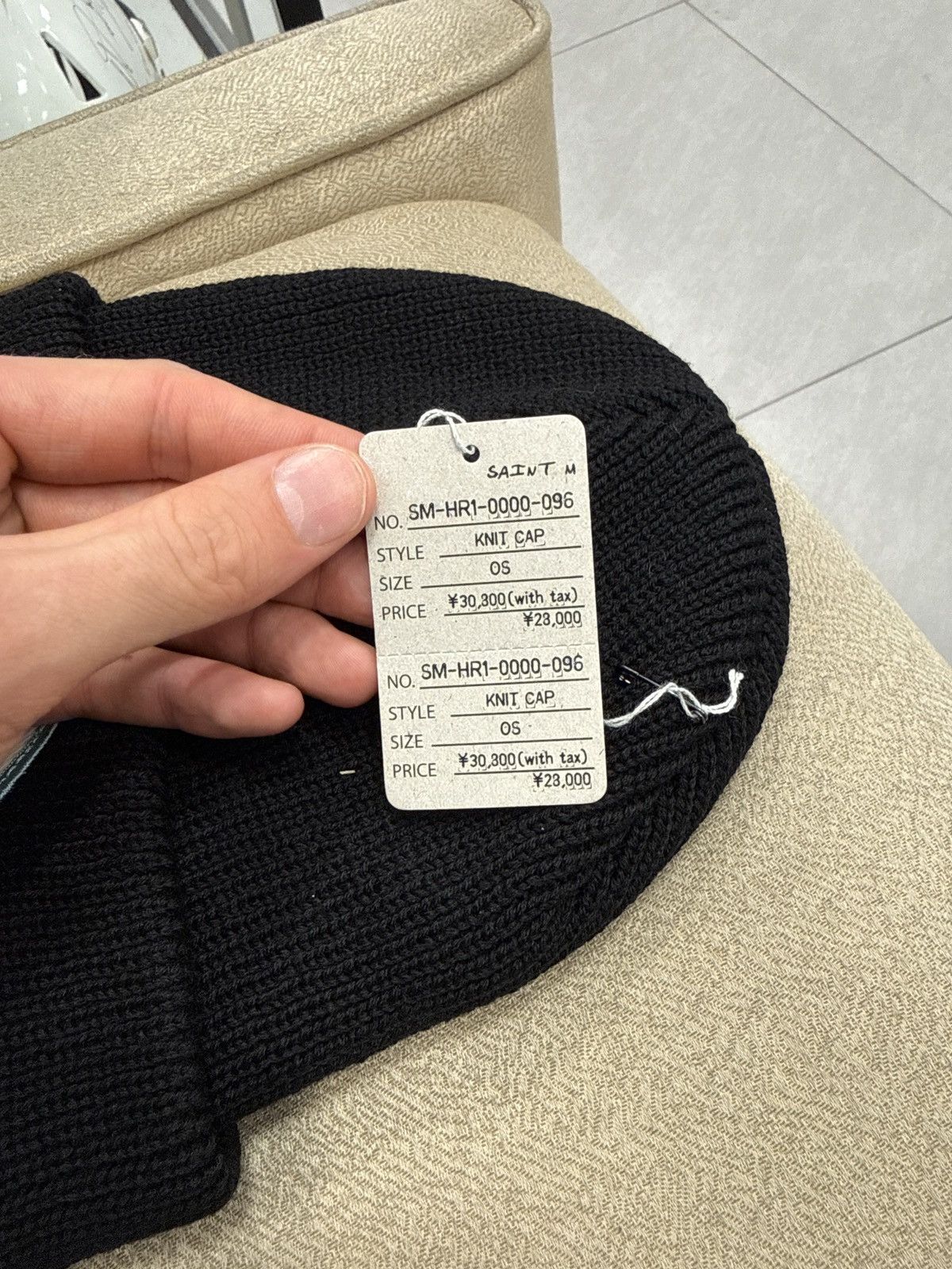 Saint Michael Saint Michael Patch Beanie Black Size ONE SIZE - 3 Thumbnail