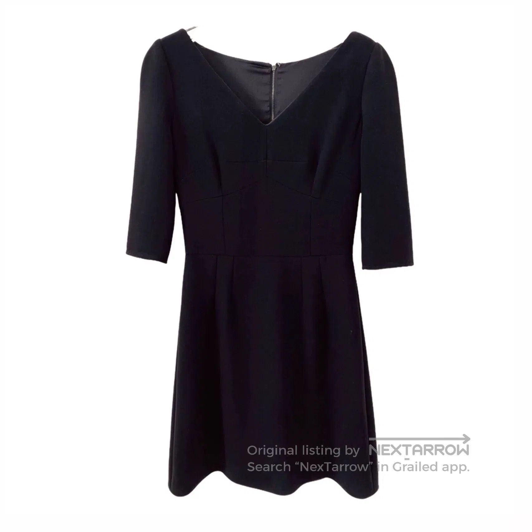 Dolce & Gabbana Dolce Gabbana Black V-Neck Short-Sleeve Dress. Size S / US 4 / IT 40 - 1 Thumbnail