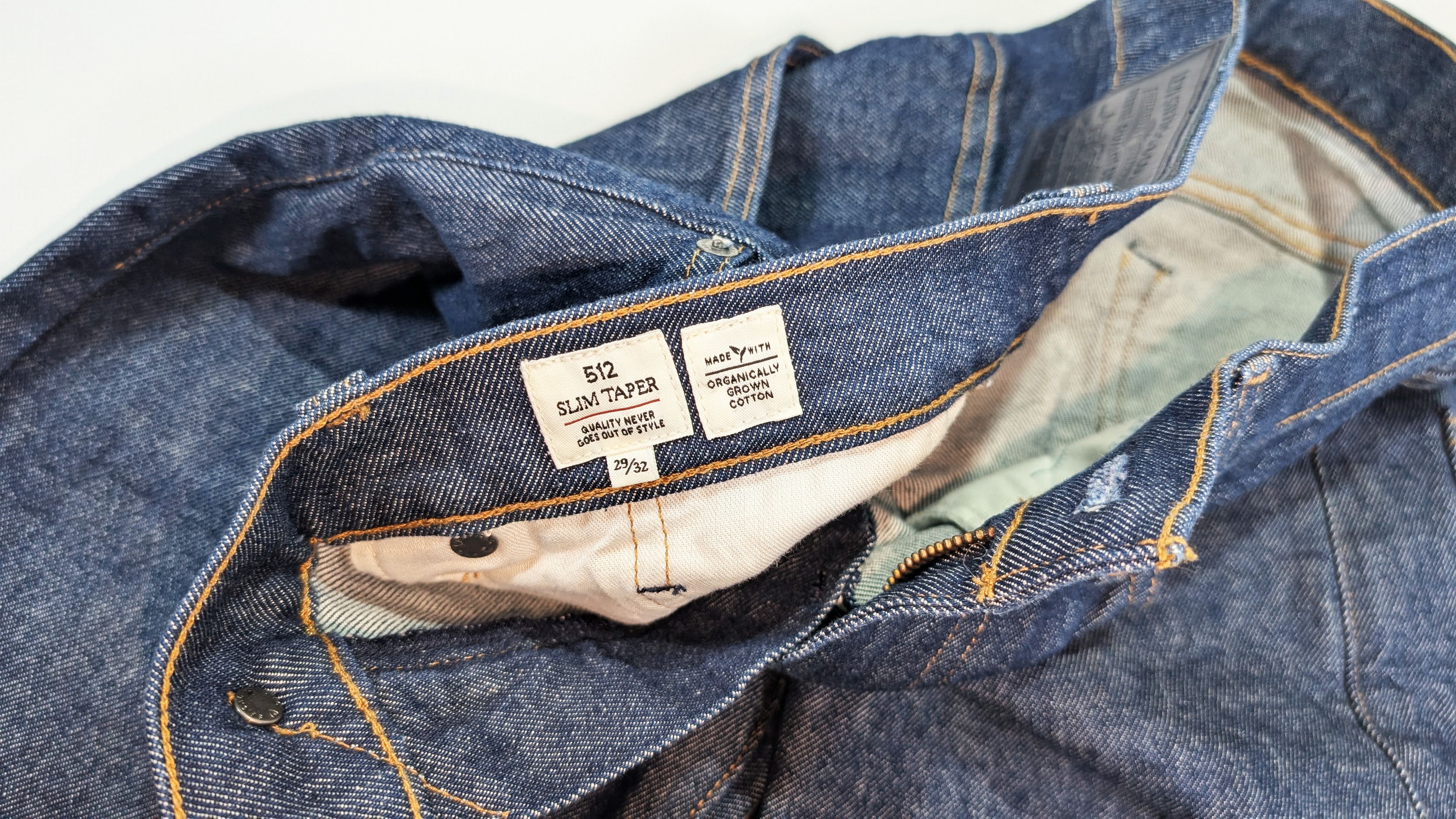 Levi's Levis Made & Crafted 512 Slim Taper Selvedge Denim Jeans Size US 29 - 7 Thumbnail