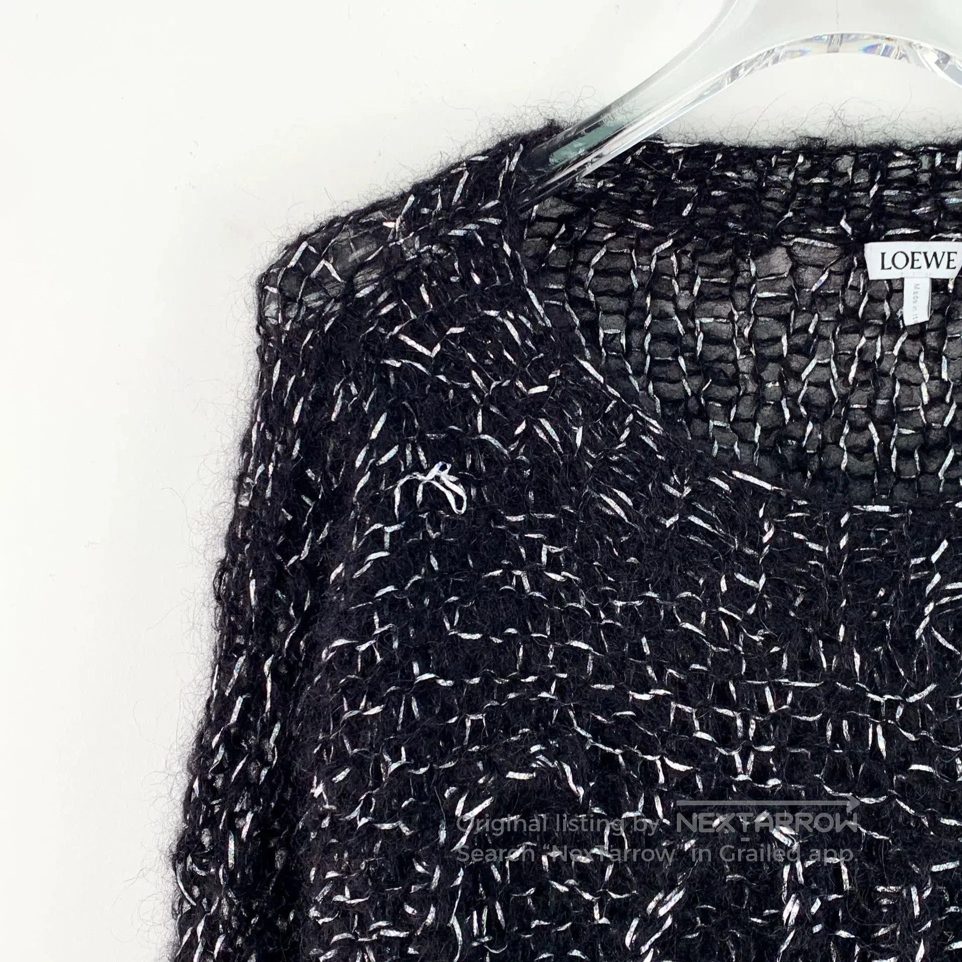 Loewe black mohair crew neck long sleeve sweater. Size US XS / EU 42 / 0 - 3 Thumbnail