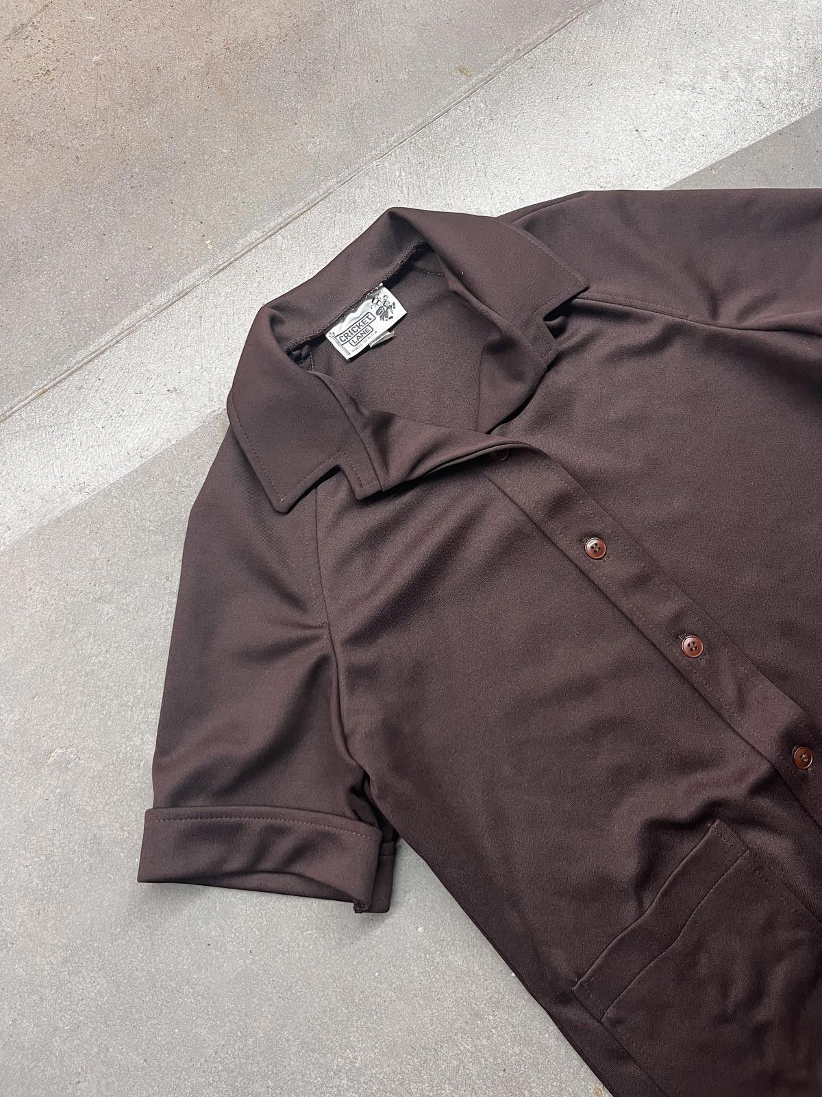 Designer Vintage 70s Cricket Lane Button-up Essential Polo Shirt Size US M / EU 48-50 / 2 - 2 Thumbnail