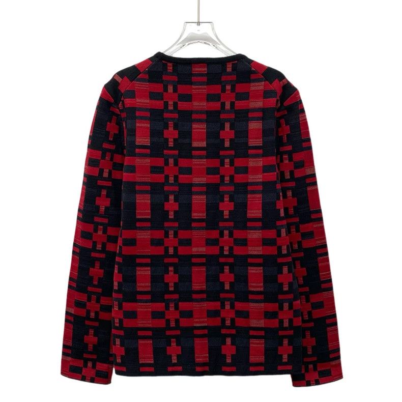 Balenciaga Balenciaga Color-block fine-check wool crewneck long-sleev Size US S / EU 44-46 / 1 - 2 Thumbnail