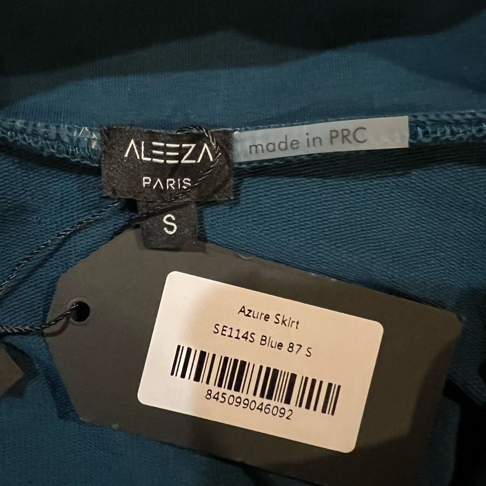 Other Aleeza Paris Diego Azure Blue Skater Skirt Stretch Waist Si Size 27" / US 4 / IT 40 - 4 Thumbnail