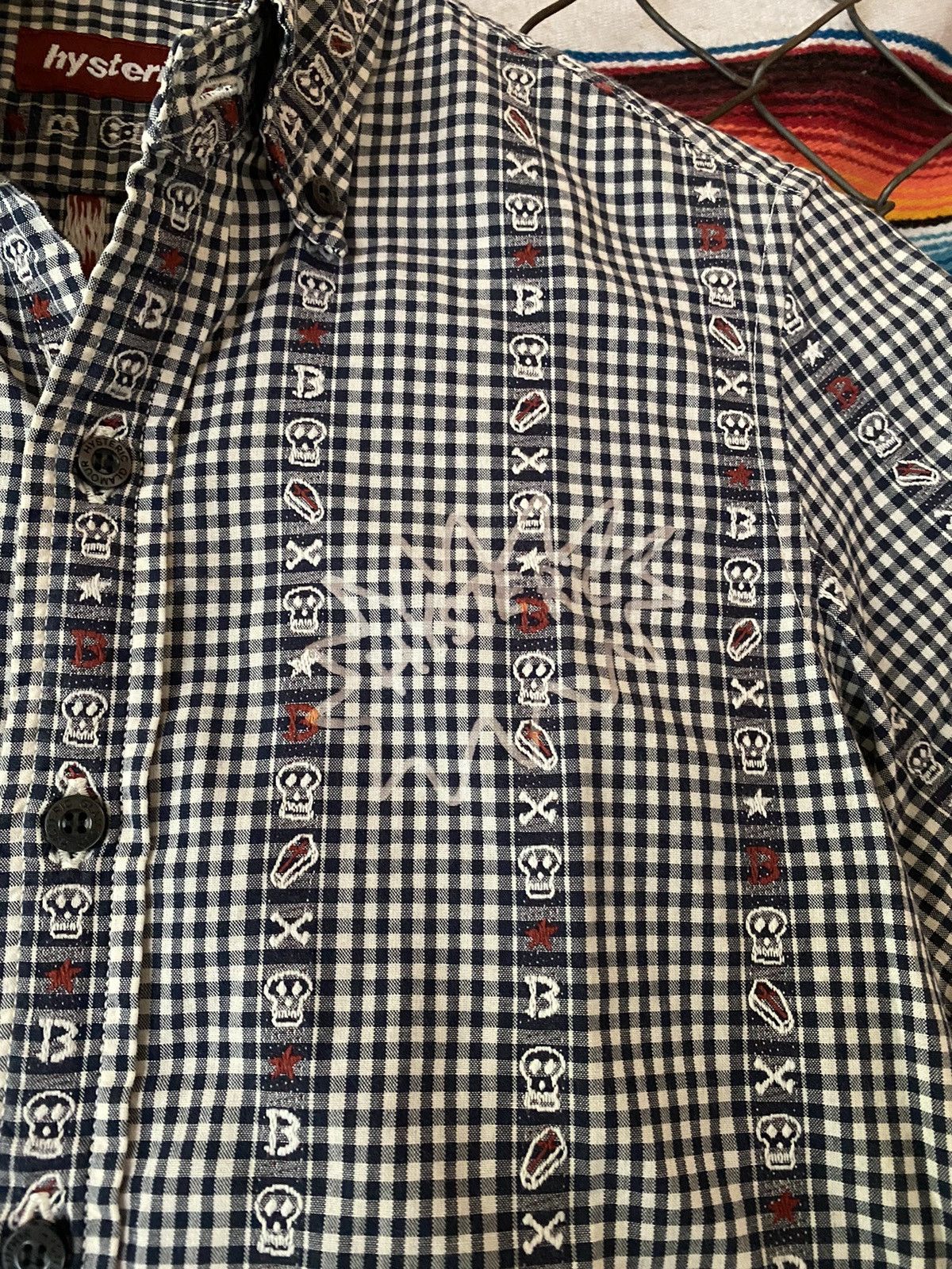 Hysteric Glamour Y2k Hysteric Glamour skull plaid shirt Size US S / EU 44-46 / 1 - 4 Thumbnail