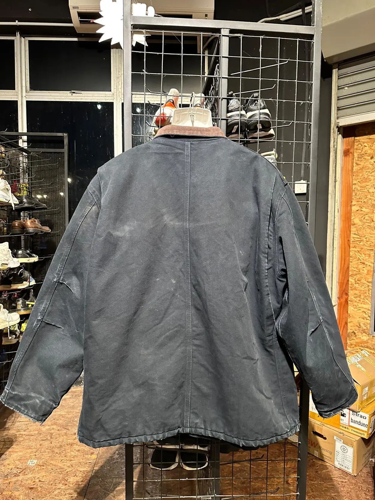 Carhartt × Vintage Rare Vintage Carhartt Faded Black/DarkGrey Detroit Jacket Size US XL / EU 56 / 4 - 2 Thumbnail