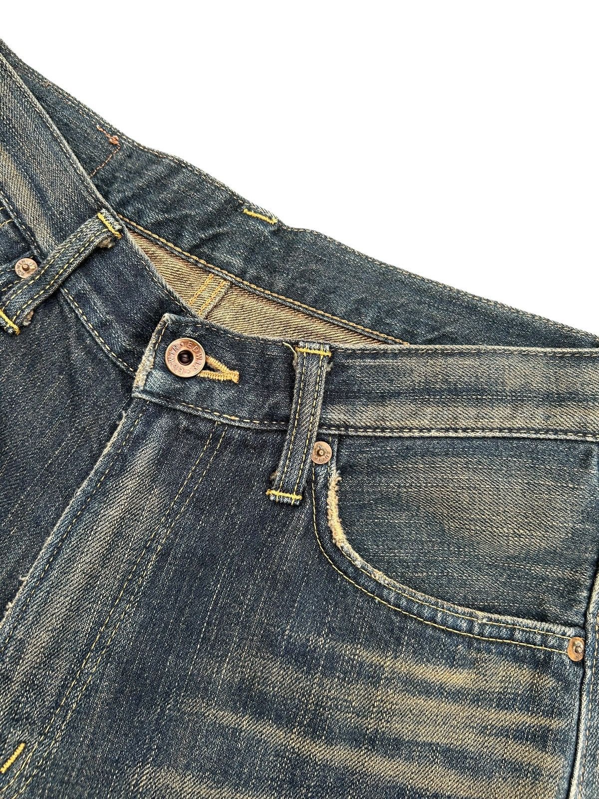 Kapital RUSTY VINTAGE EDWIN 505Z SELVEDGE MUDWASH FADED DENIM JEANS Size US 30 / EU 46 - 6 Thumbnail
