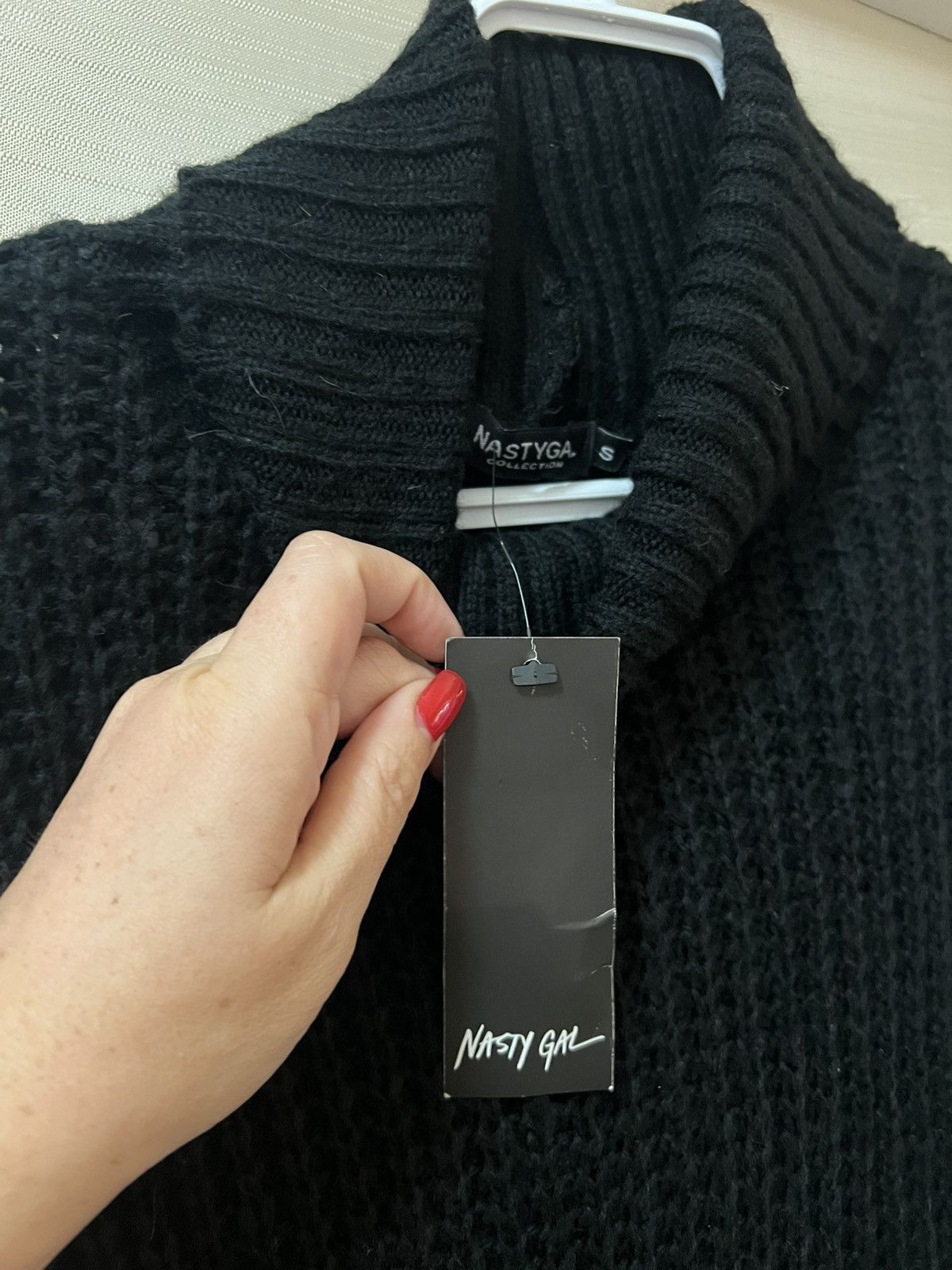 Nasty Gal Nasty Gal black turtleneck knit sweater dress size small Size S / US 4 / IT 40 - 3 Thumbnail