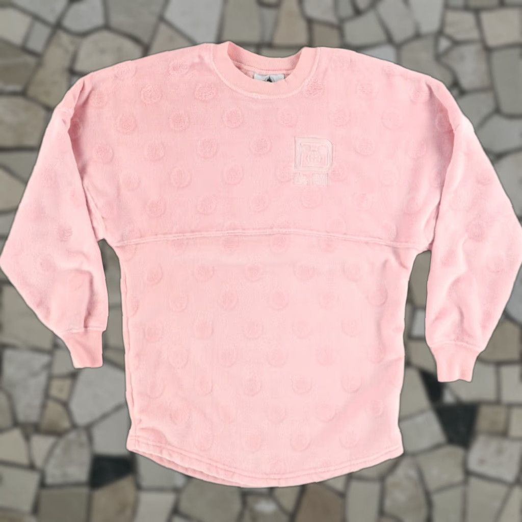 Disney Disney Spirit Jersey Plush Solid Sweatshirt Pink Women's XS Shirt Size XS / US 0-2 / IT 36-38 - 1 Thumbnail