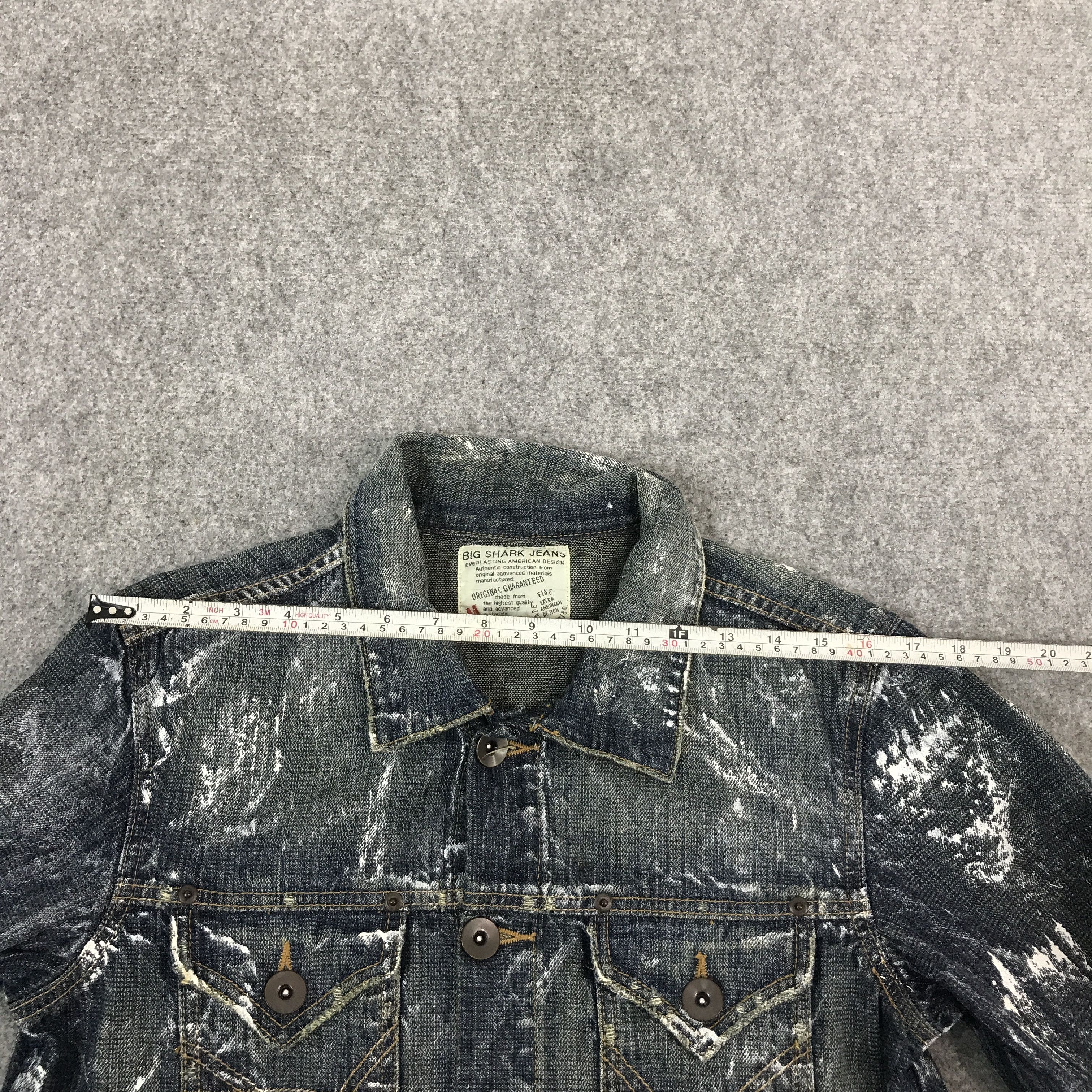 Japanese Brand GOTHIC PUNK BIG SHARK JEANS DENIM JACKET Size US M / EU 48-50 / 2 - 9 Thumbnail