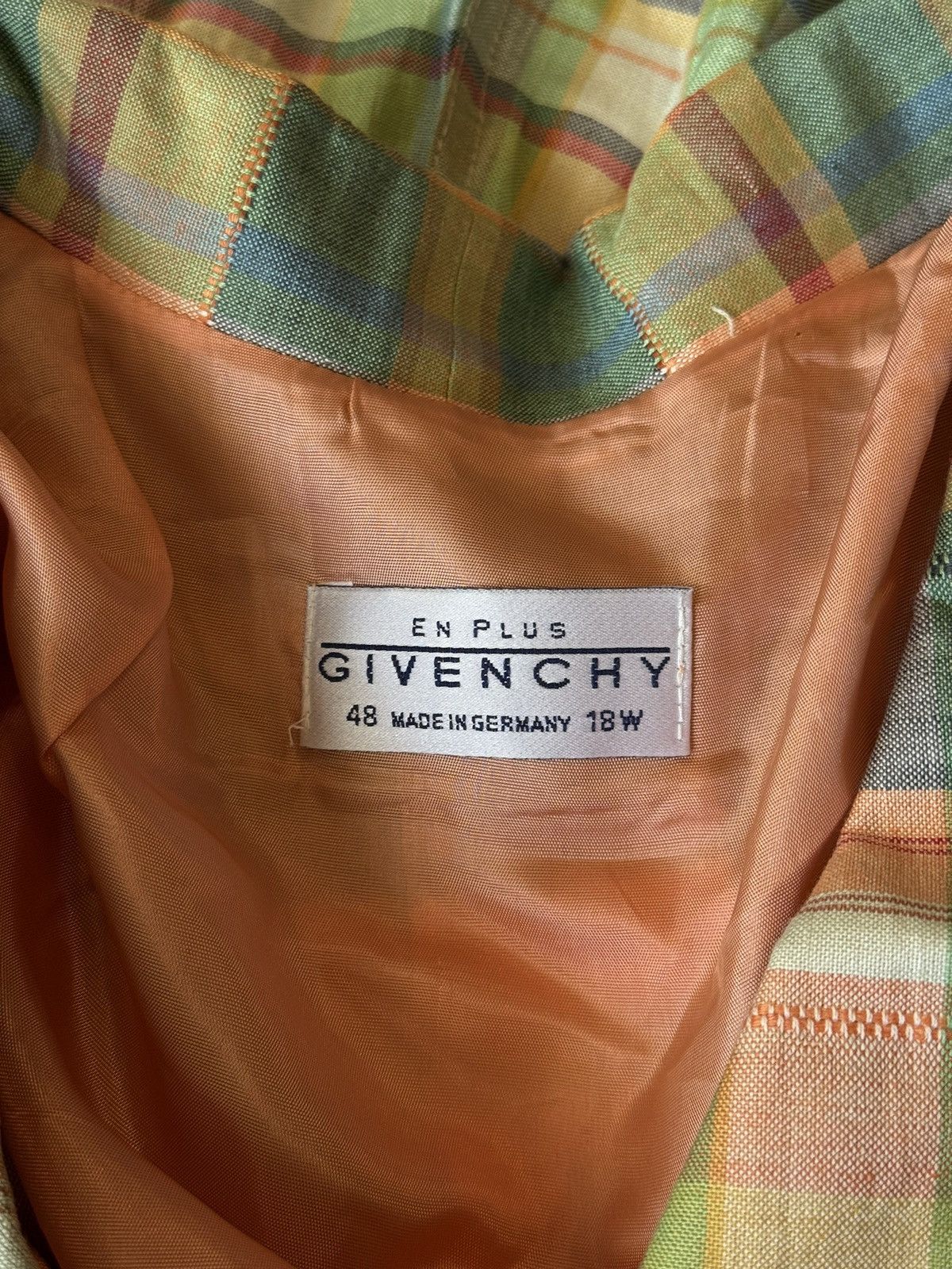 Givenchy Givenchy 1990s archive vintage checkered linen blend dress Size XL / US 12-14 / IT 48-50 - 3 Thumbnail