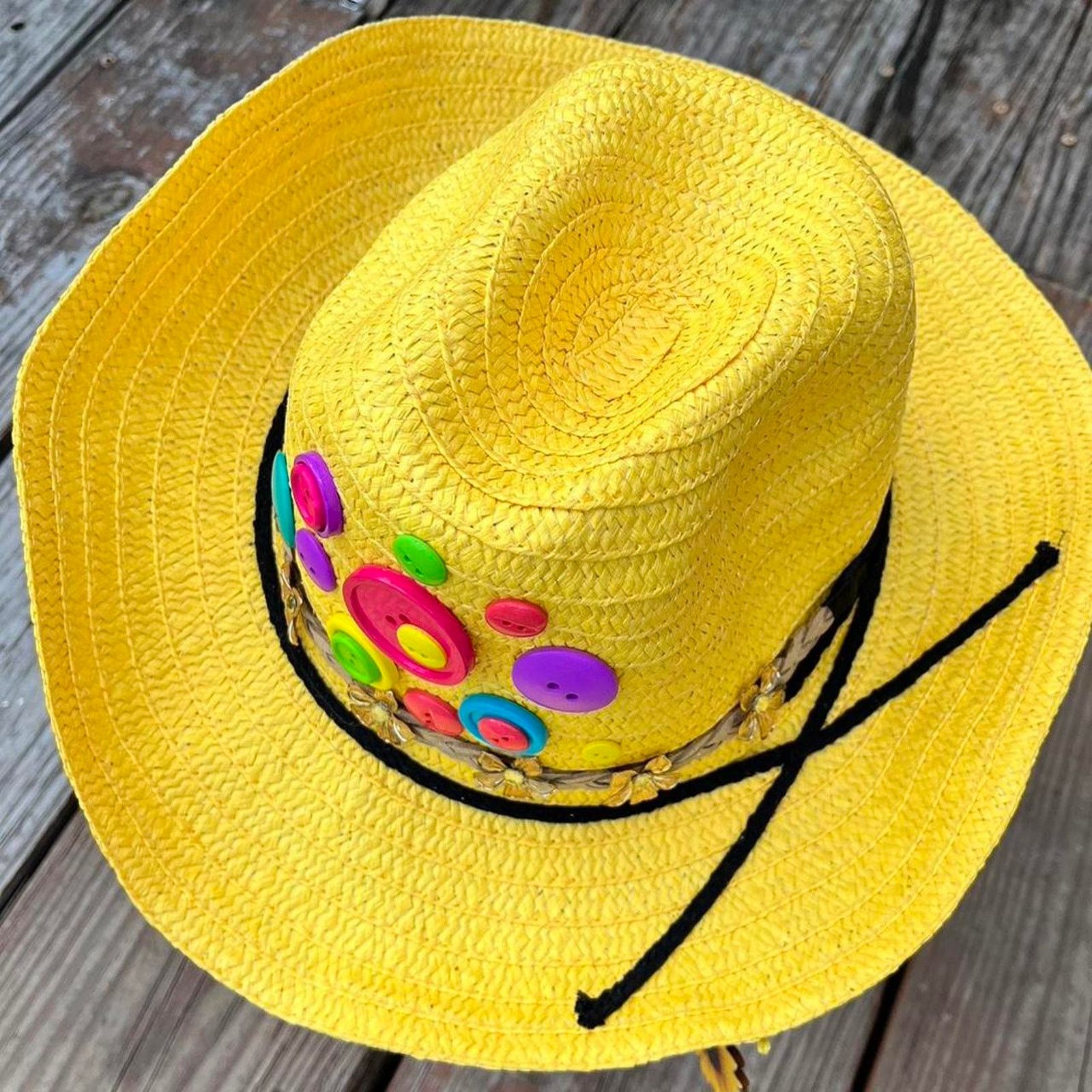 Other Yellow cowgirl hat Size ONE SIZE - 2 Thumbnail
