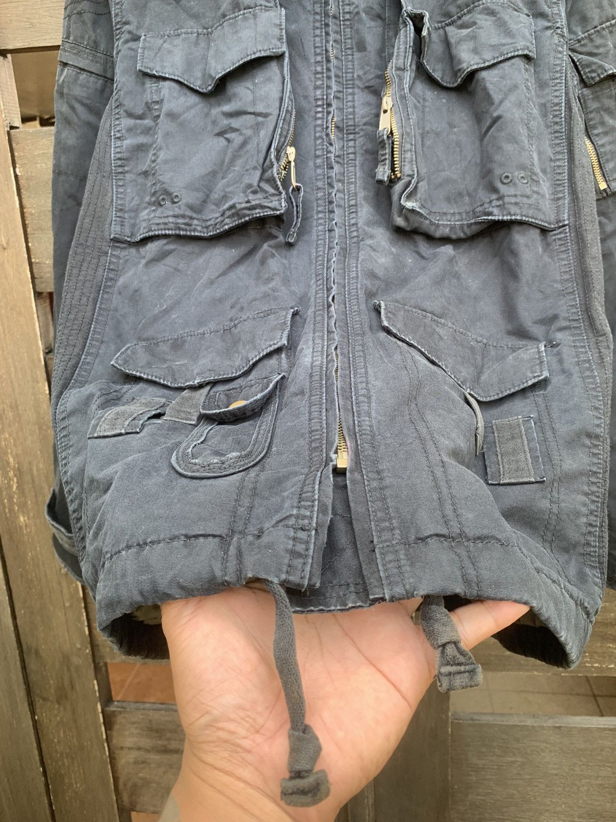 Ma+ Japanese Raw Washed Utility Multi Pocket Jacket Size US XL / EU 56 / 4 - 4 Thumbnail