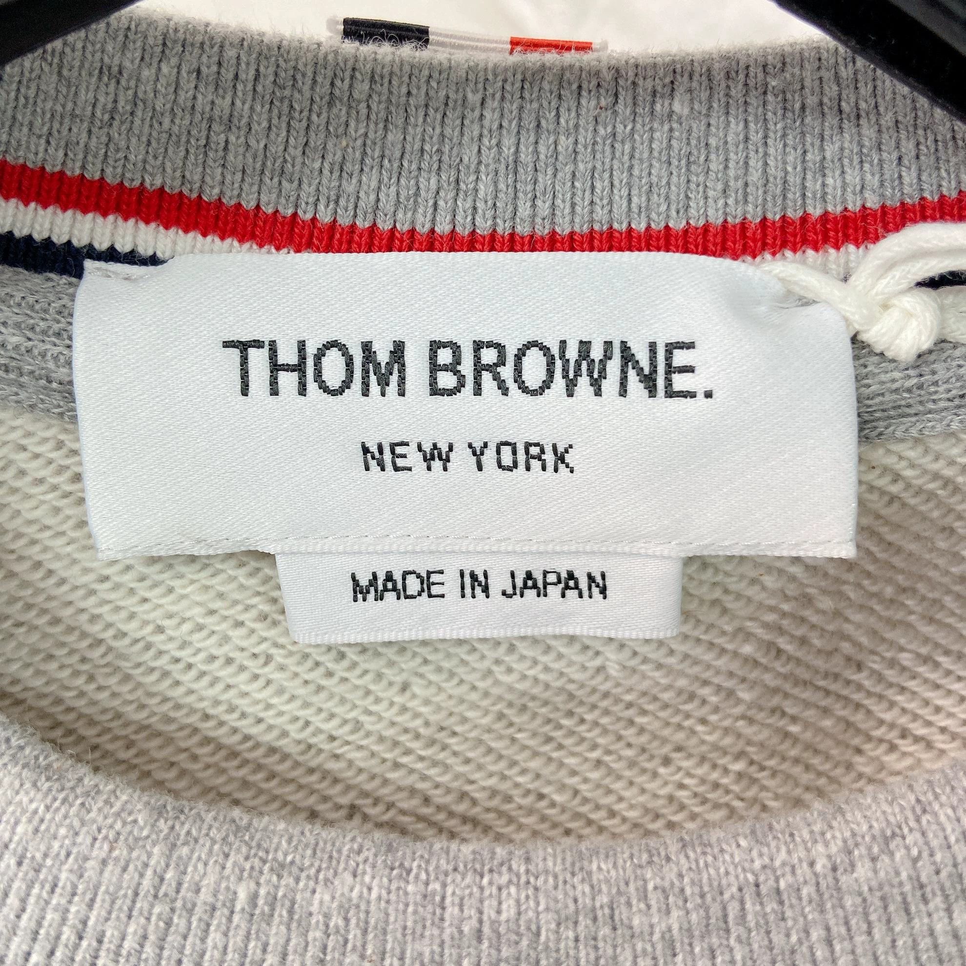 Thom Browne Thom Browne Gray Crewneck Pullover 2 with tags Size XS / US 0-2 / IT 36-38 - 7 Thumbnail