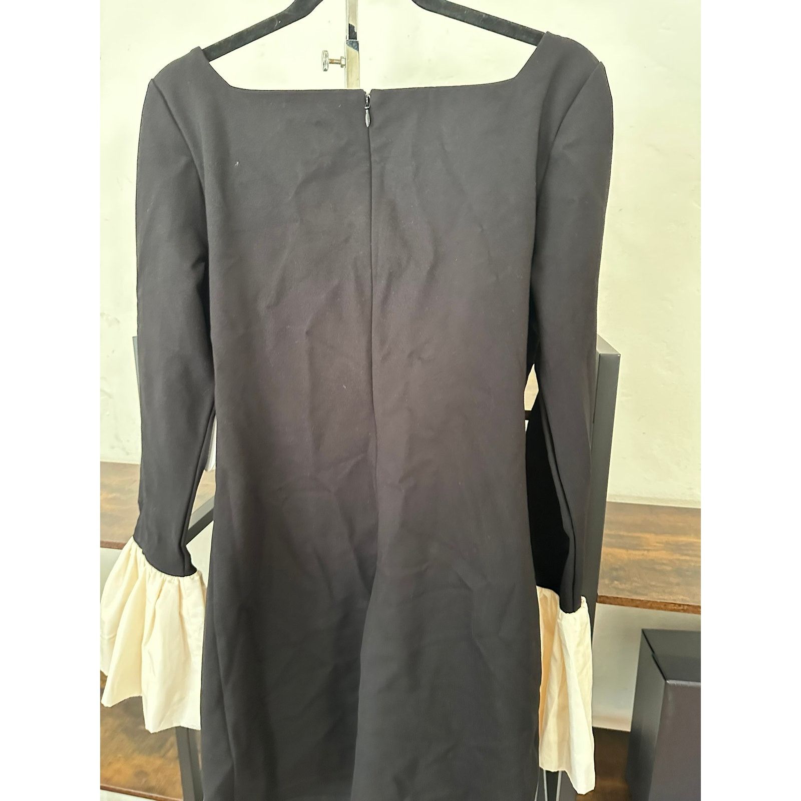 Staud STAUD Hawthorne Taffeta-Trimmed Mini Dress Black L Size L / US 10 / IT 46 - 2 Thumbnail