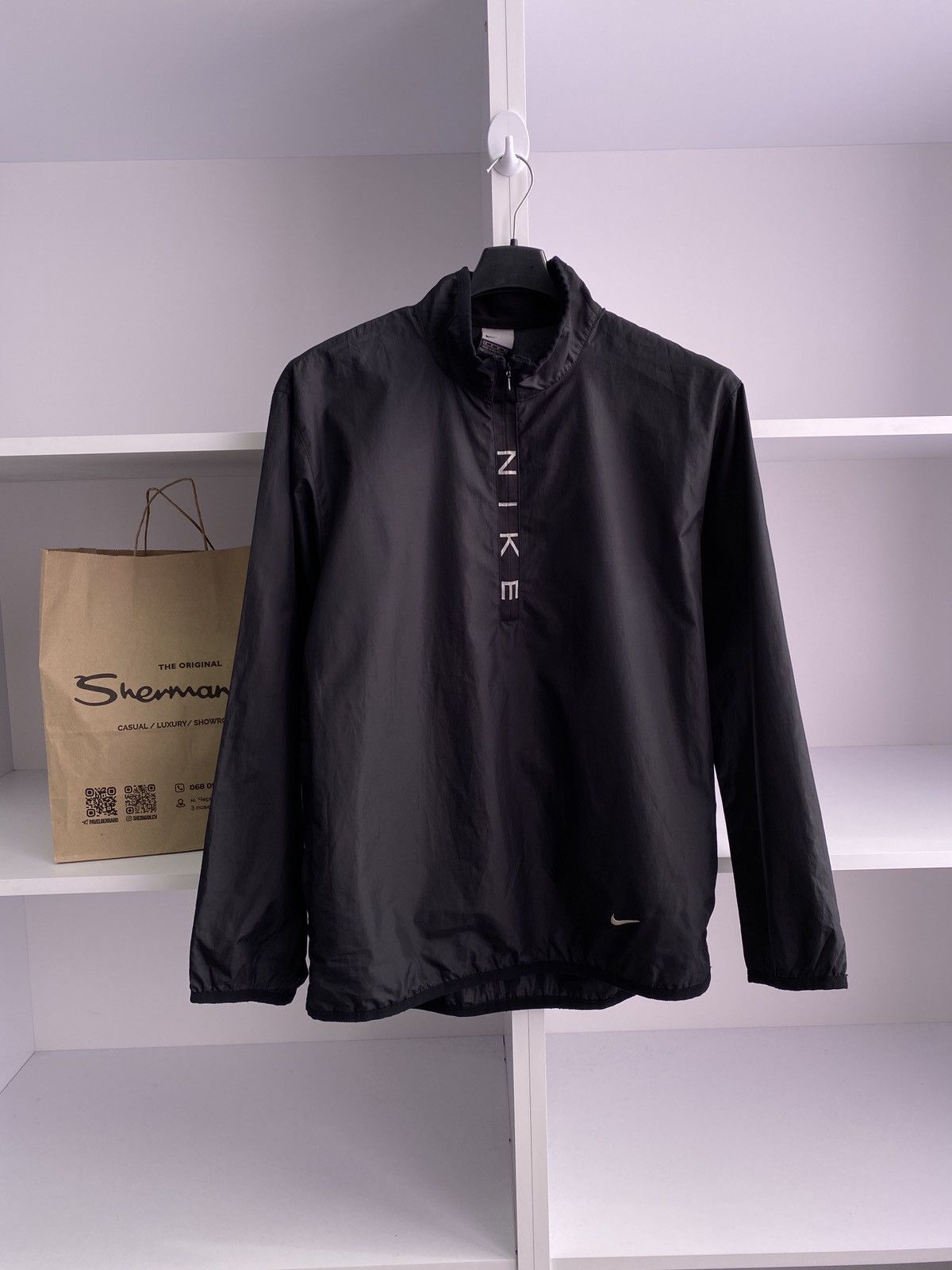 Nike × Vintage Vintage Anorak Jacket Raincoat Nike Swoosh Size US S / EU 44-46 / 1 - 3 Thumbnail