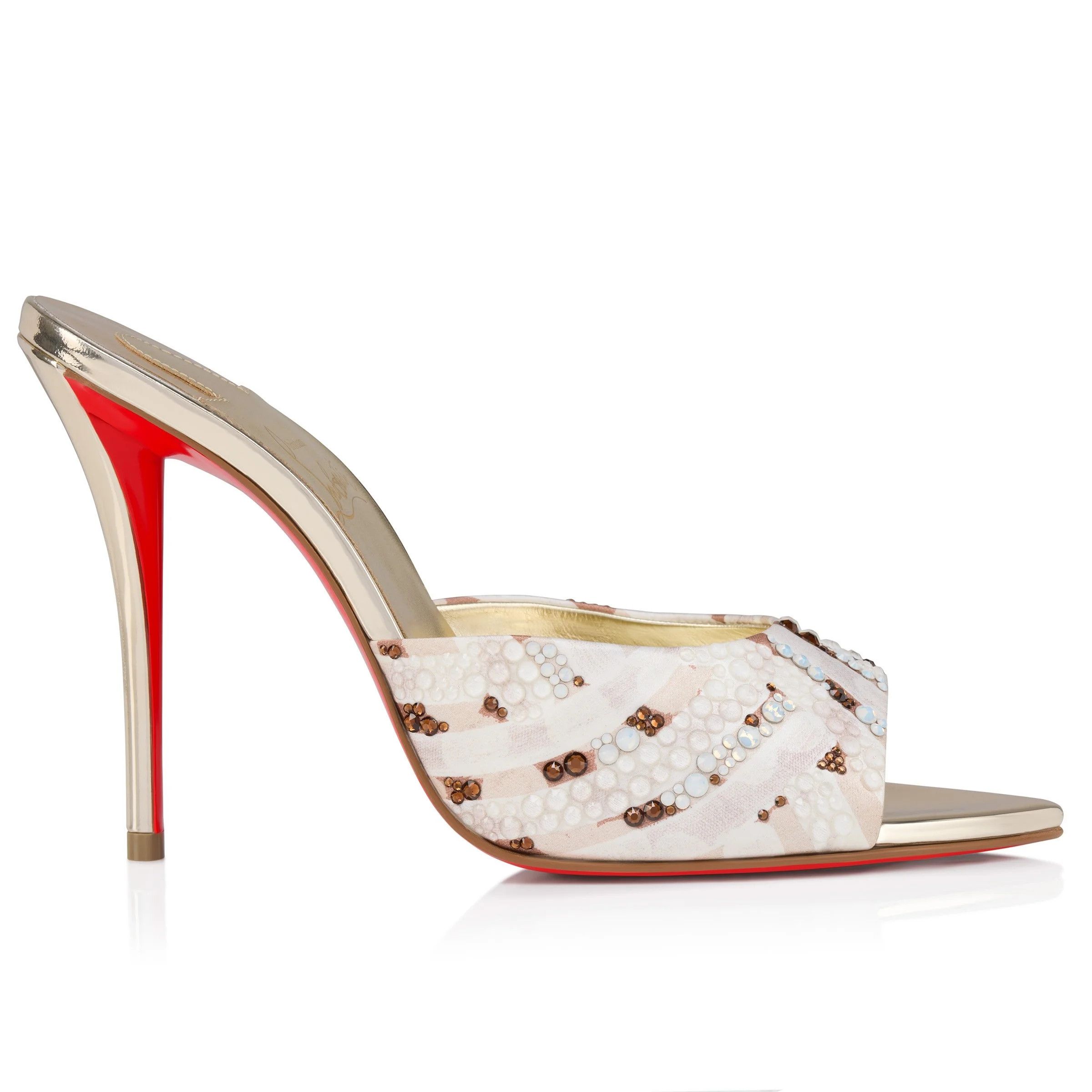 Christian Louboutin os11x0126 Miss Z Mules Gaagal Strass in Multicolor Size US 7 / IT 37 - 3 Thumbnail
