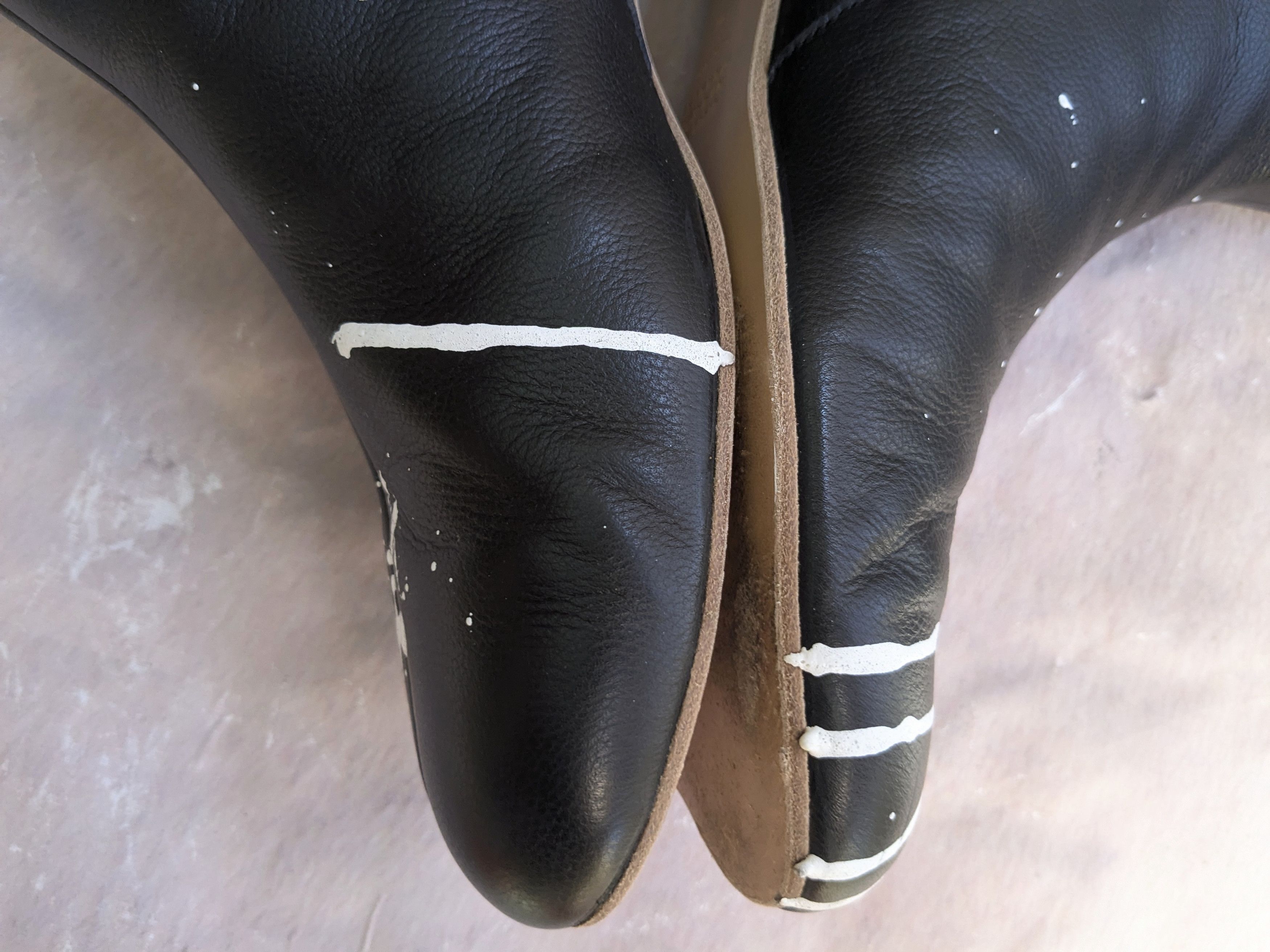 Maison Margiela Maison Margiela Side Zip Boots Paint Splatter Black 11 44 Size US 11 / EU 44 - 7 Thumbnail