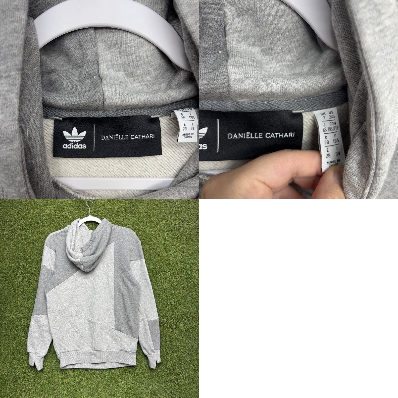 Adidas Adidas Hoodie Womens XS Patchwork Danielle Cathari Trefoil Sweatshirt Pullover Size XS / US 0-2 / IT 36-38 - 8 Thumbnail