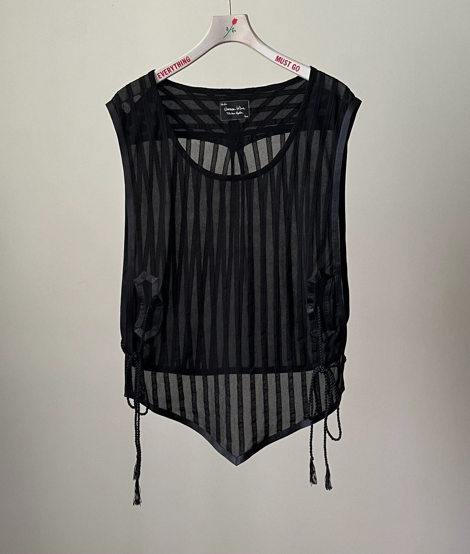 Number (N)ine Number (N)ine 09SS Silk Vest Black Size US M / EU 48-50 / 2 - 1 Thumbnail
