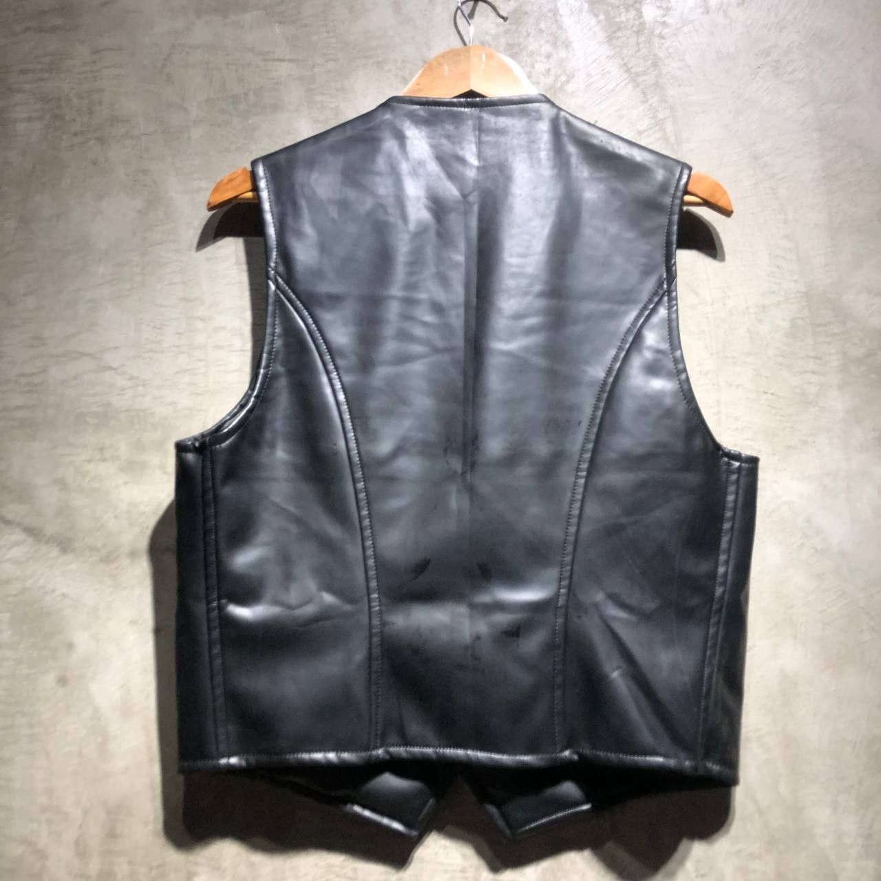 Moschino Moschino Leather Vest Size 50R - 2 Thumbnail