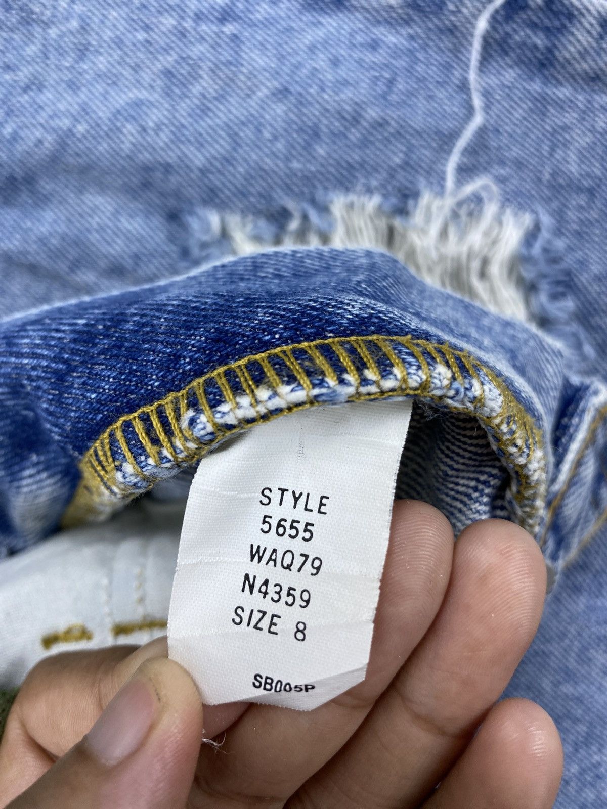 If Six Was Nine × Jones New York × Vintage Vintage Jones Jeans Ripped Style Denim Pants Size US 28 / EU 44 - 15 Thumbnail