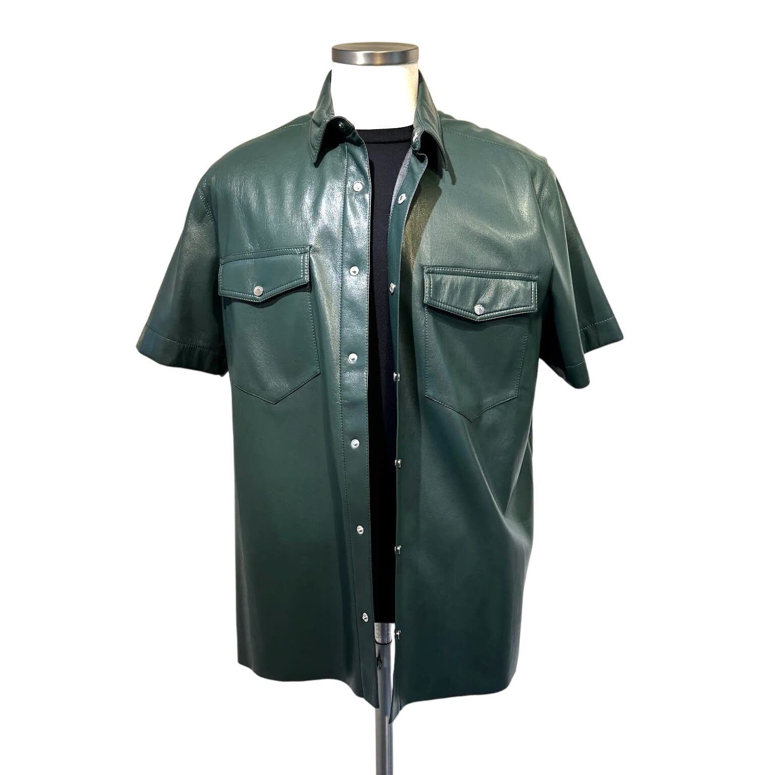Nanushka Nanushka men's leather button down shirt Size US L / EU 52-54 / 3 - 1 Preview