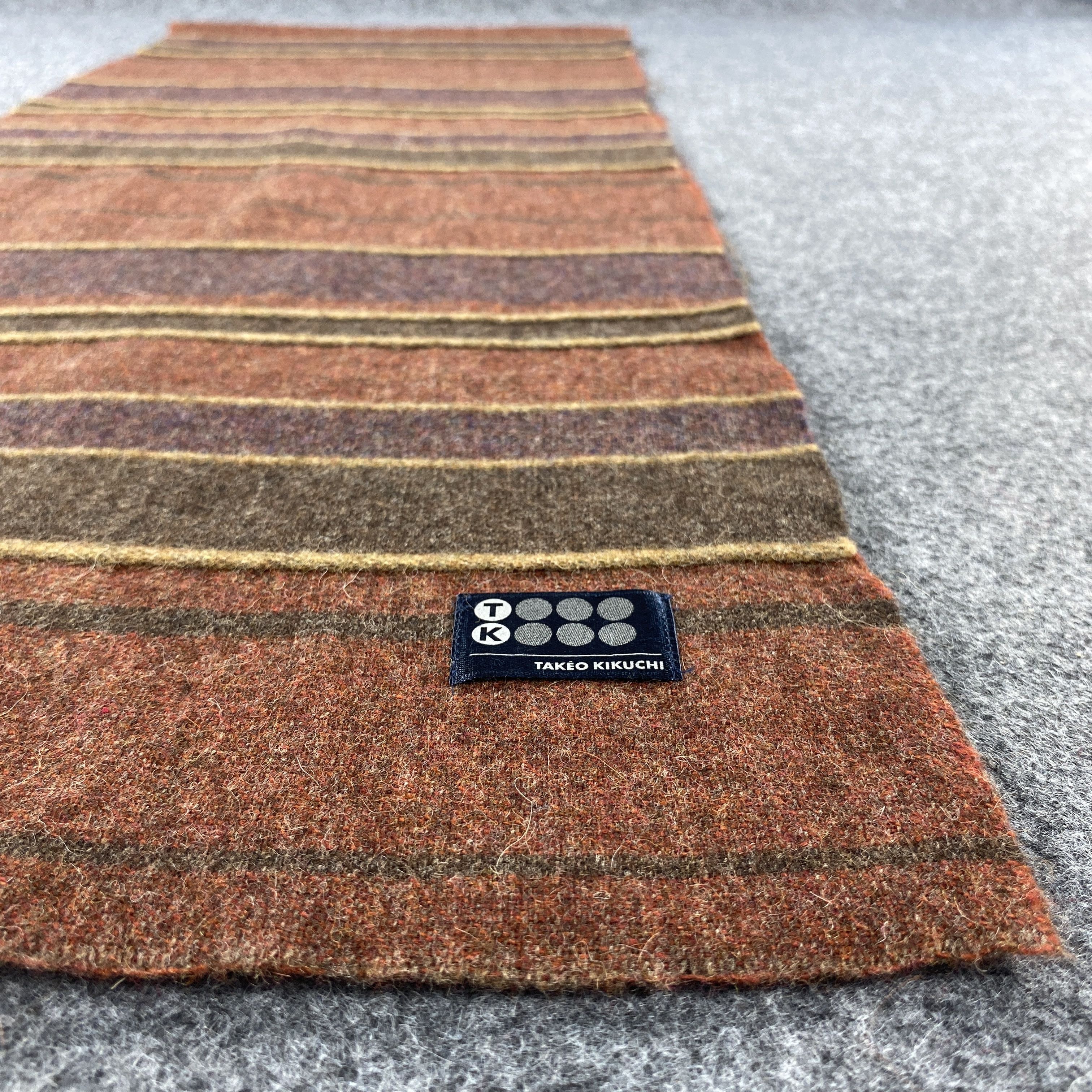 Takeo Kikuchi × Vintage GF10522 Takeo Kikuchi Scarf Neck Wear Muffler Nova Check Size ONE SIZE - 3 Thumbnail
