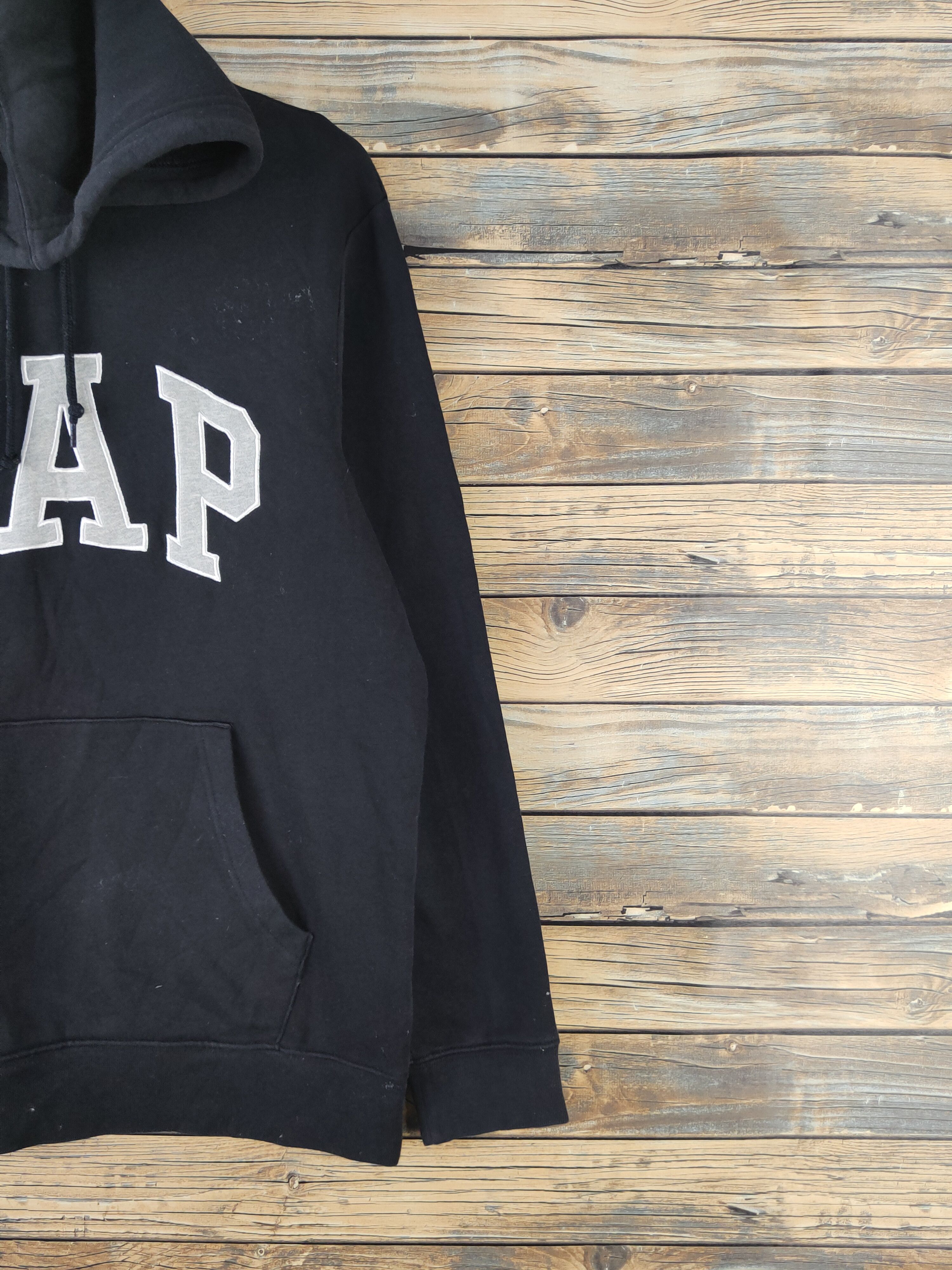 Japanese Brand DL Gap Black Hoodie Sweatshirts #2026 Size US M / EU 48-50 / 2 - 5 Thumbnail