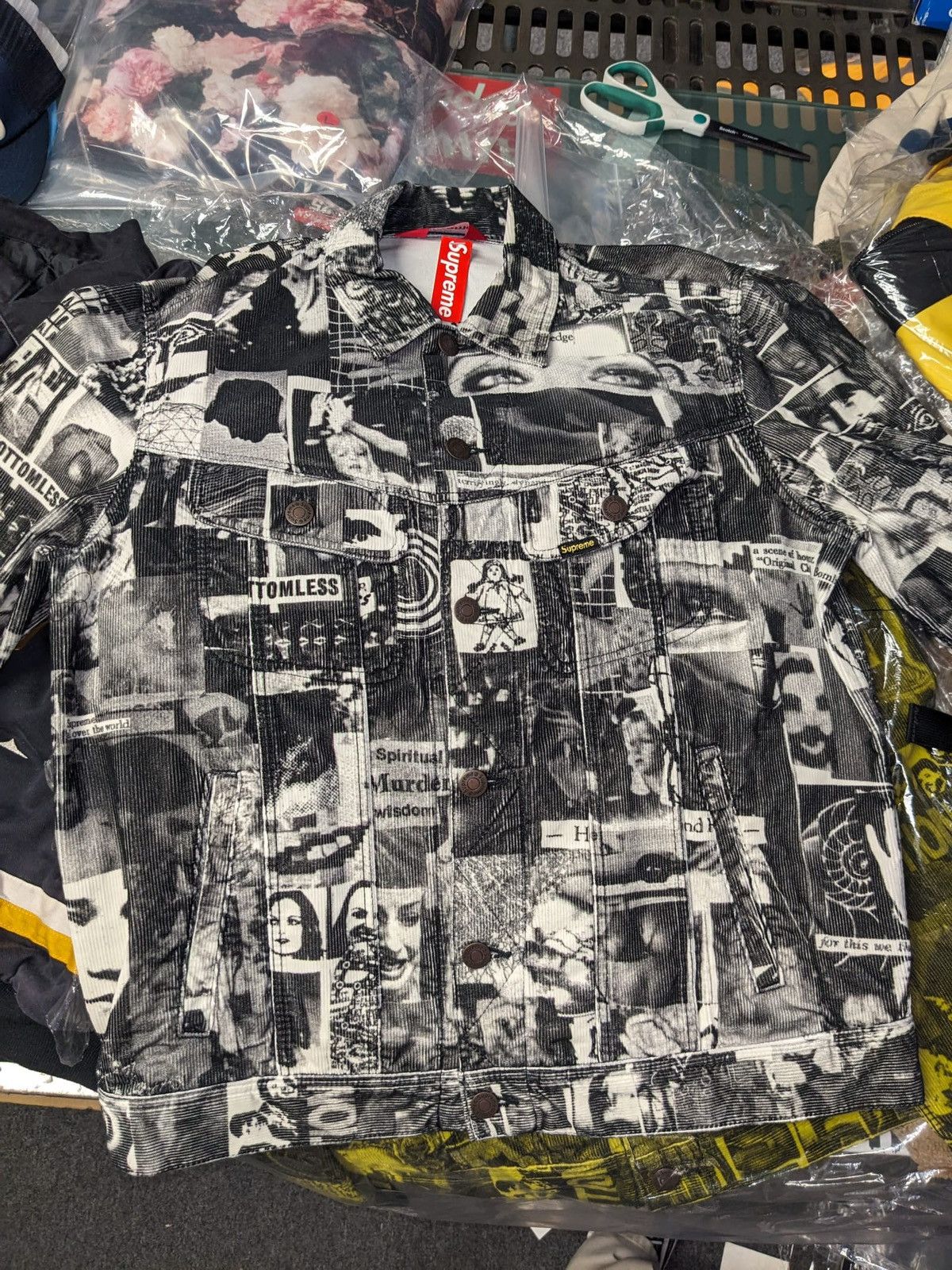 ジャケット・アウター Supreme Vibrations Corduroy Jacket Supreme Vibrations Corduroy Trucker Jacket (SS18) - $248