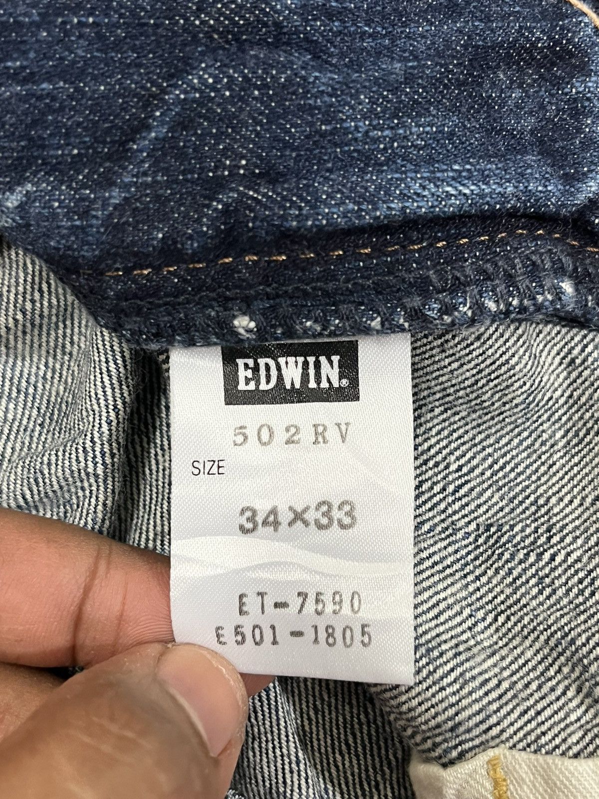 Edwin Vintage Edwin 502RV Grunge Baggy Denim Size US 38 / EU 54 - 10 Thumbnail