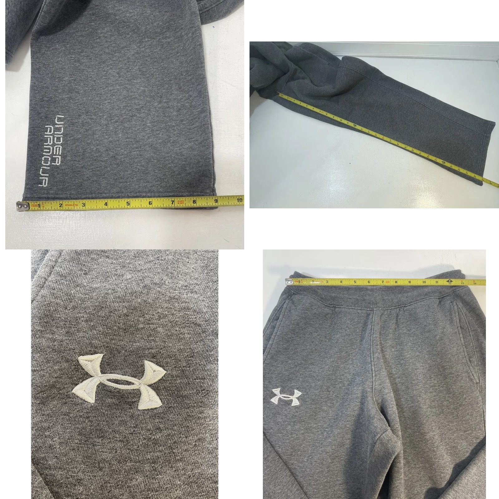 Under Armour Under Armour Sweatpants Women Small Heather Gray Storm Coldgear Drawstrings Pants Athleticwear Loose Pockets 29in Inseam Size 28" / US 6 / IT 42 - 10 Thumbnail