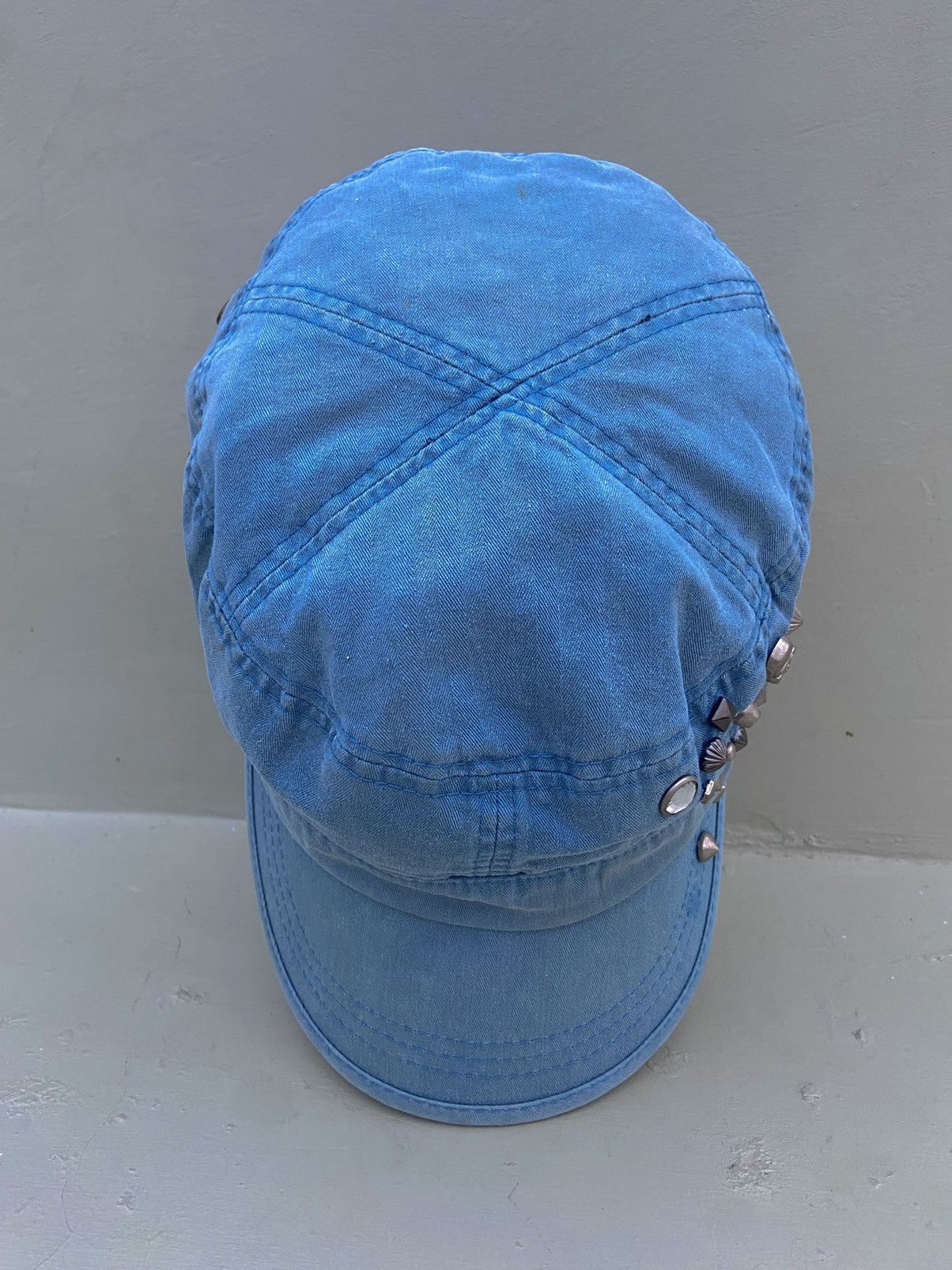 If Six Was Nine 2000s punk skull studded ifsix patrol hat Size ONE SIZE - 5 Thumbnail