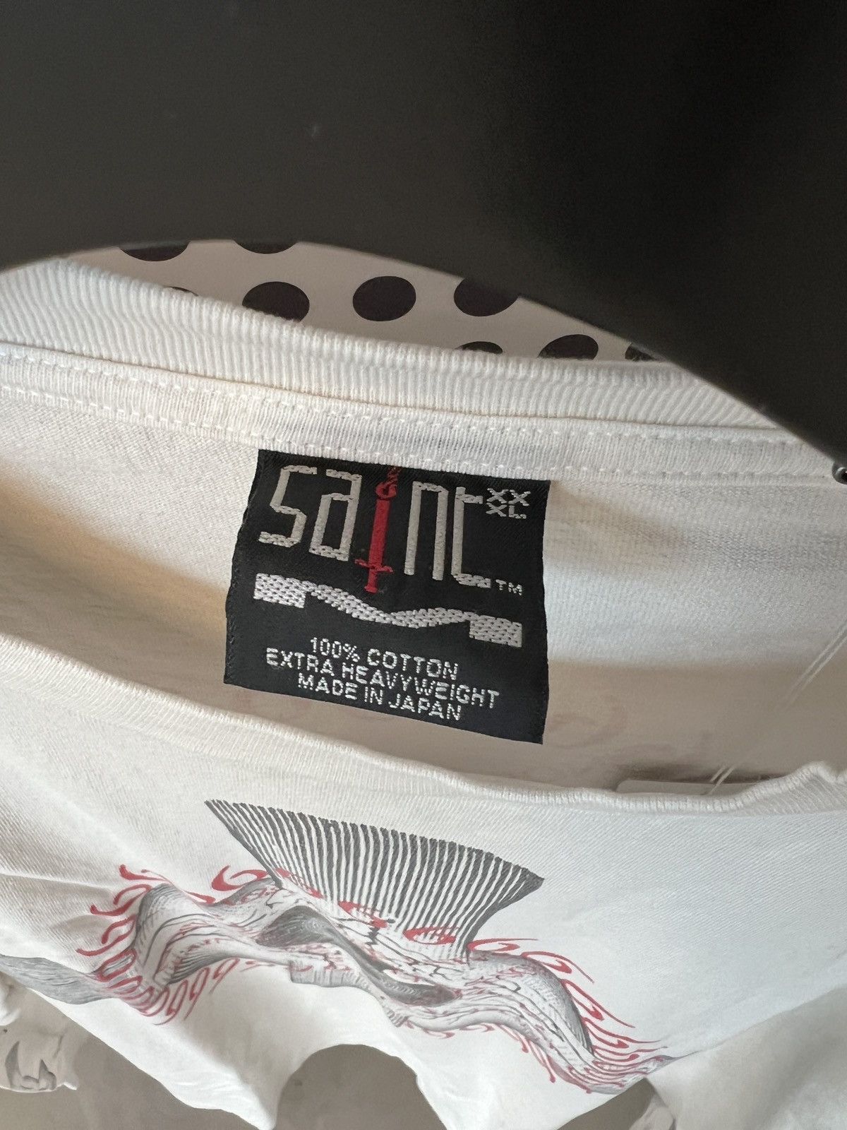 Saint Michael 3XL Saint Mxxxxxx Eye Ball L/S T-Shirt Vintage White Size US XXL / EU 58 / 5 - 2 Thumbnail