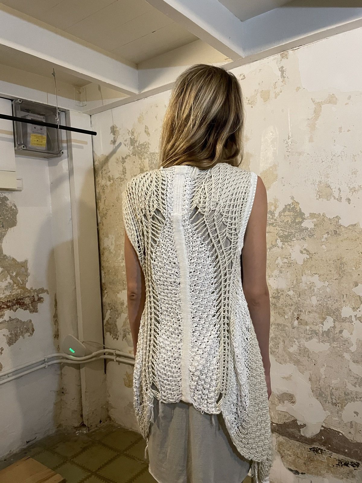 image of Cardigan Rick Owens in White Milk, Women's (Size Medium)