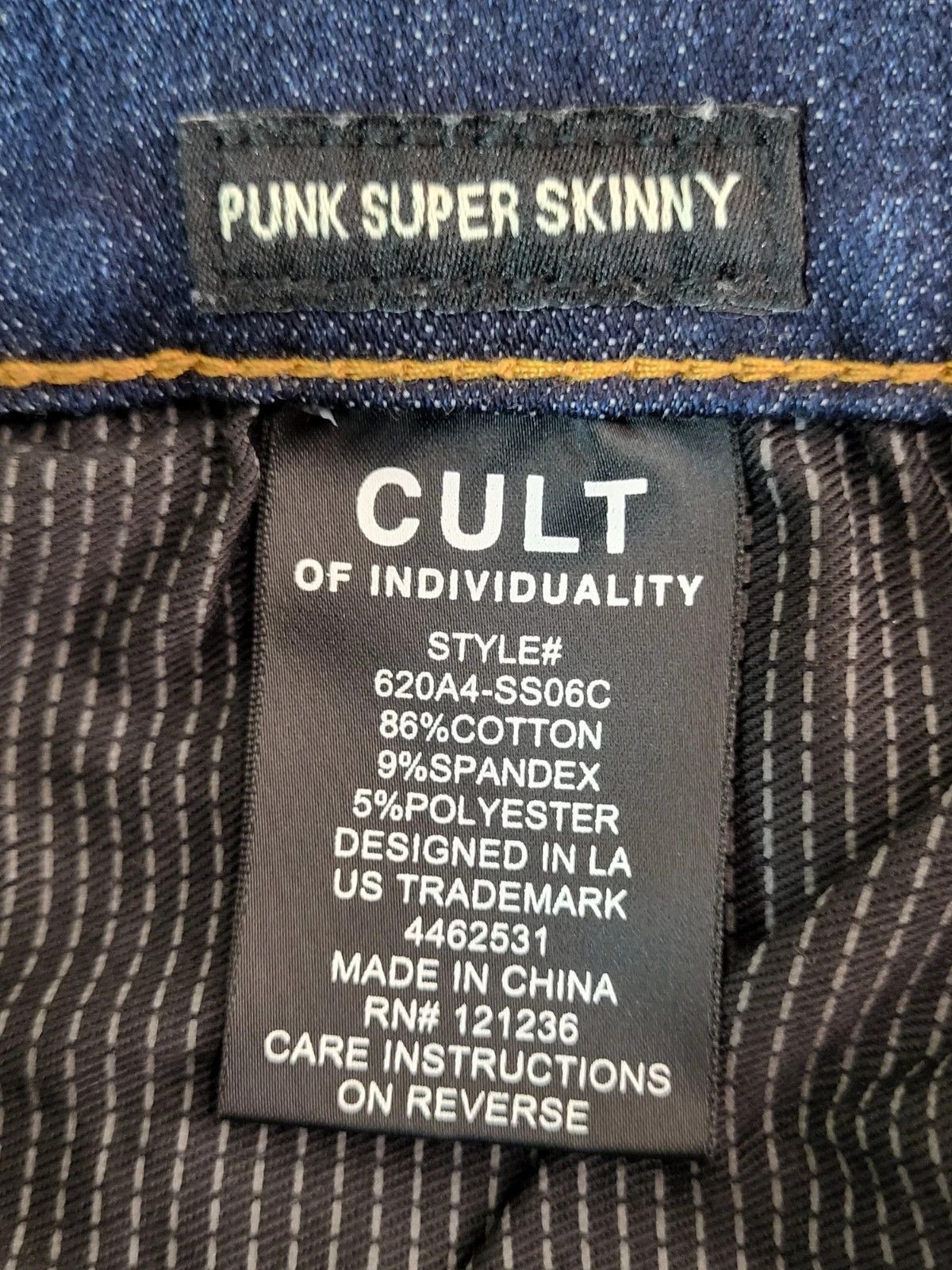 Cult Of Individuality Cult Of Individuality Punk Supper Skinny Jeans Size US 40 / EU 56 - 17 Thumbnail