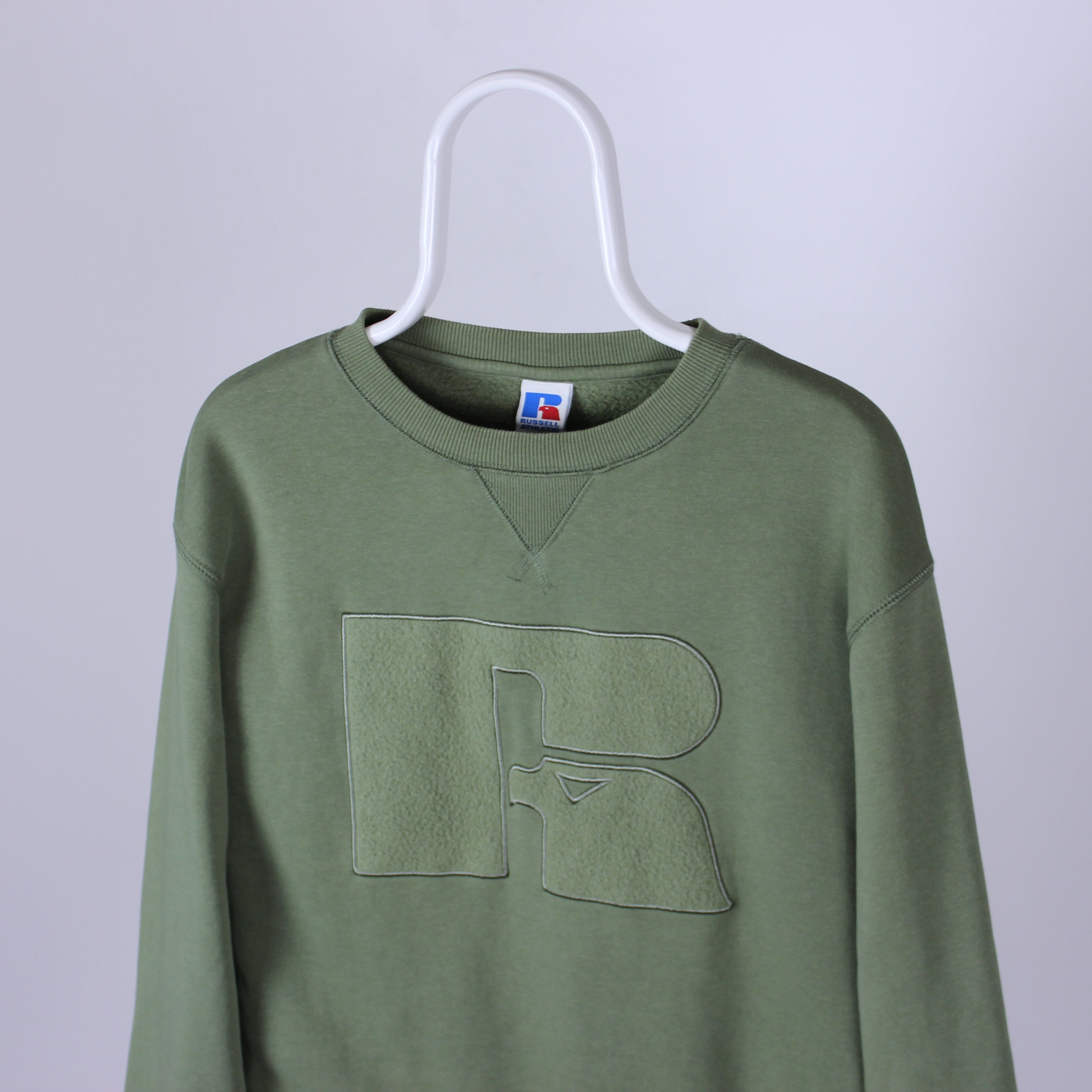 Russell Athletic Russell Athletic sweatshirt centr logo big S green olive Size US S / EU 44-46 / 1 - 5 Thumbnail