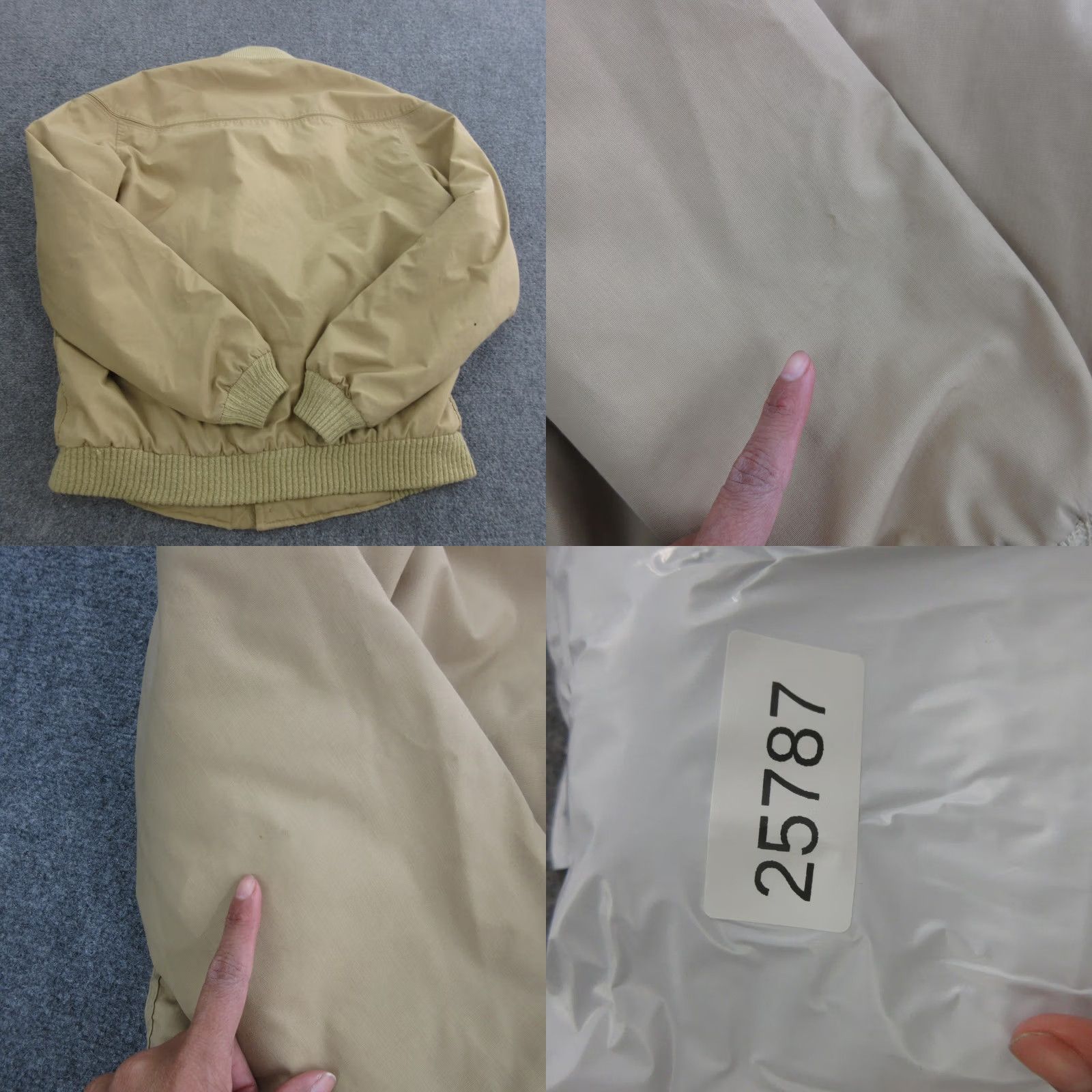 Vintage VINTAGE Derby of San Francisco Bomber Jacket Men MT Tan Canvas Short Zip Insulated Pockets Size US M / EU 48-50 / 2 - 10 Thumbnail