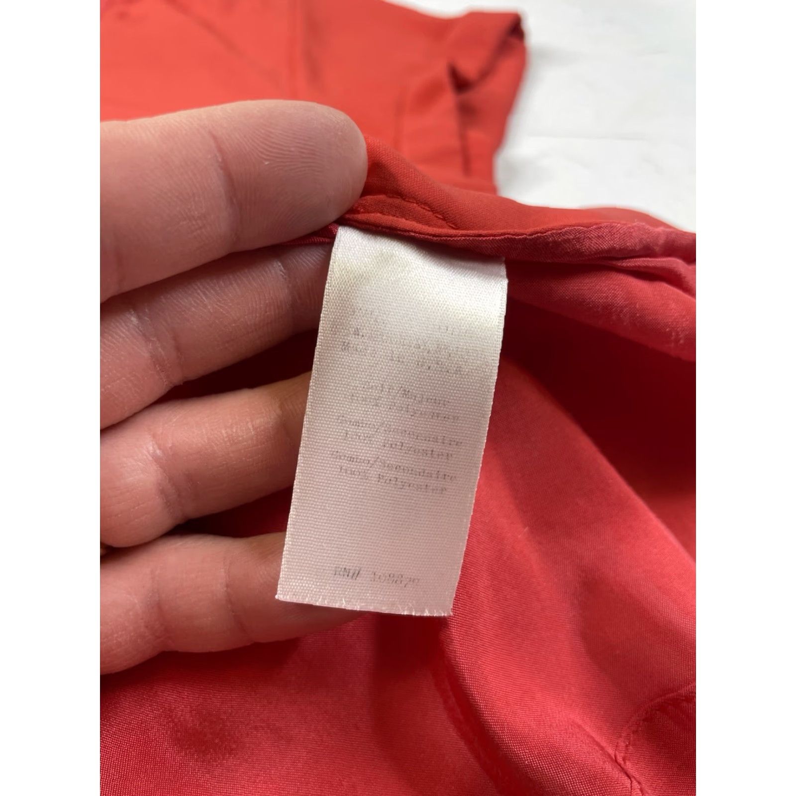 Rag & Bone VINTAGE Rag & Bone Womens XS Red Polyester Tunic T-Shirt Crew Neck Short Sleeve Solid Silk Style Size XS / US 0-2 / IT 36-38 - 6 Thumbnail