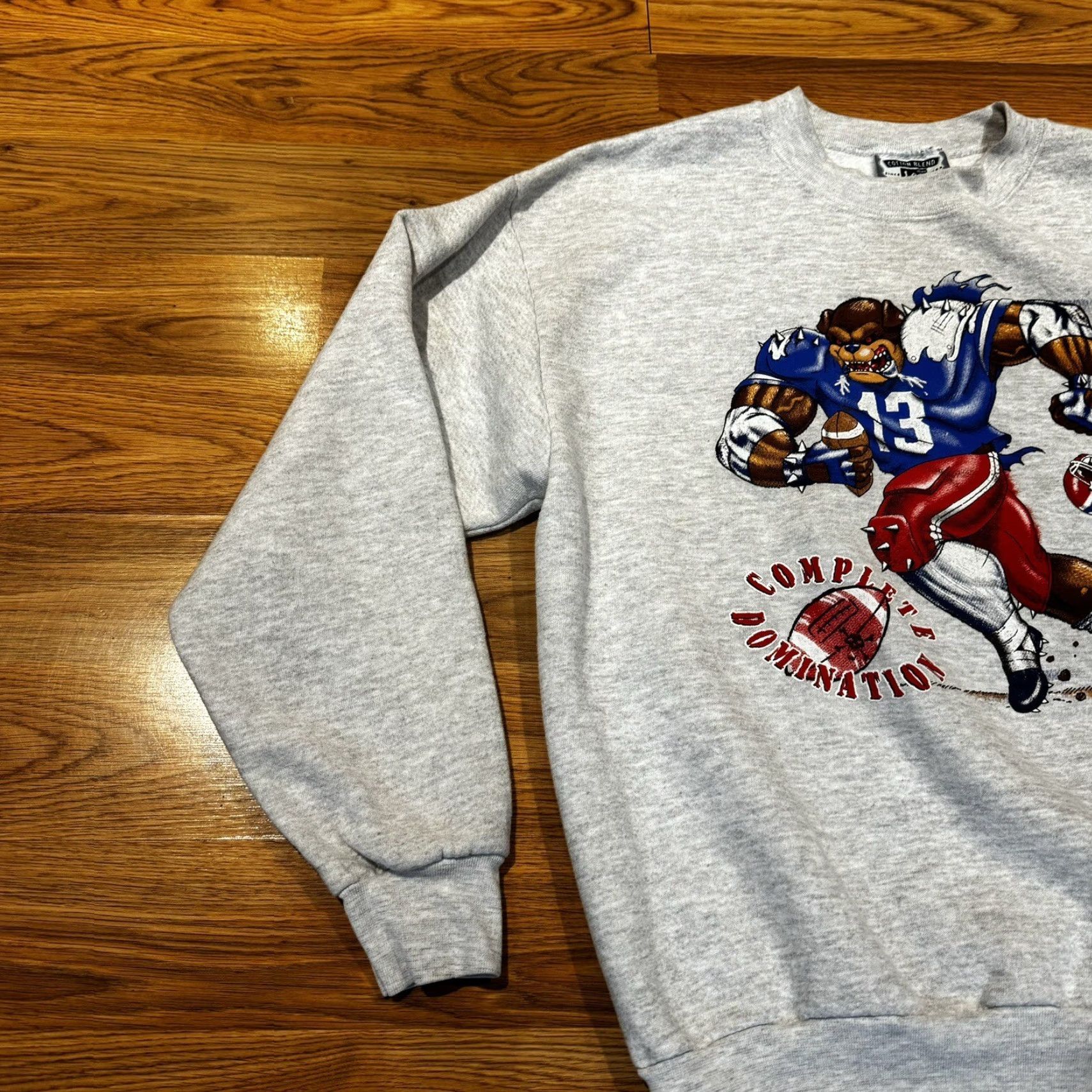 Lee VINTAGE Lee Football Sweatshirt NFL Superbowl Cotton Blend USA Dog Sz Large Size US L / EU 52-54 / 3 - 5 Thumbnail