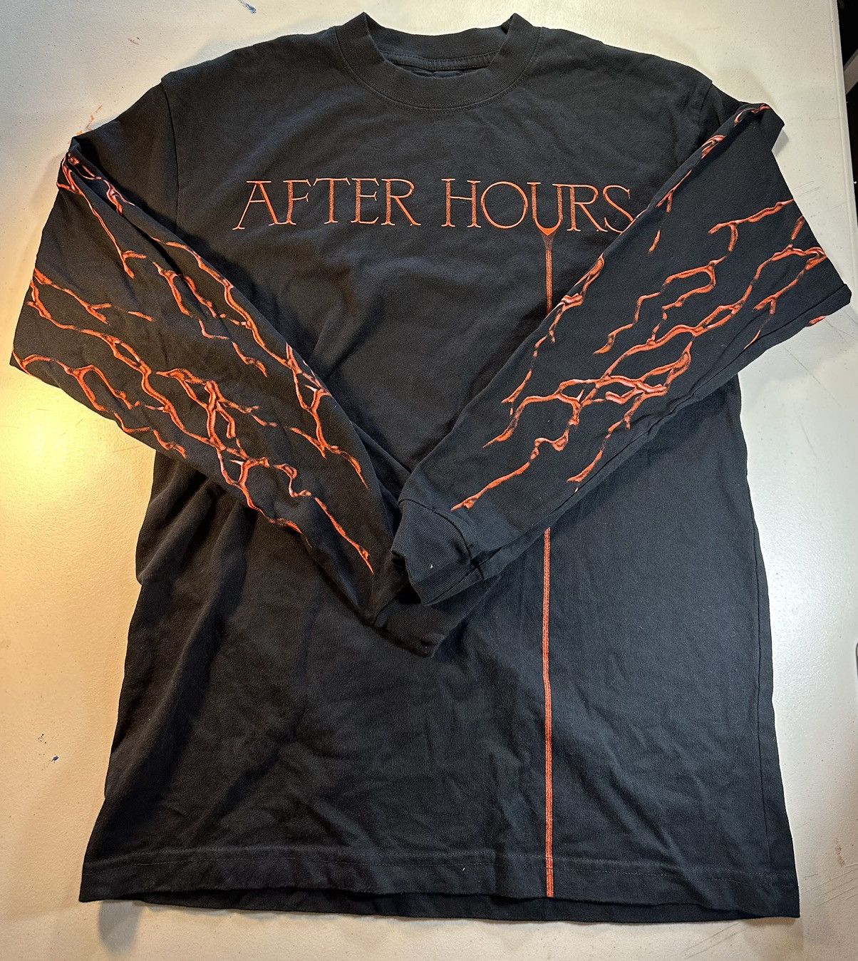 The Weeknd × XO The Weeknd After Hours Bloodwork Longsleeve Tee Size US S / EU 44-46 / 1 - 1 Thumbnail