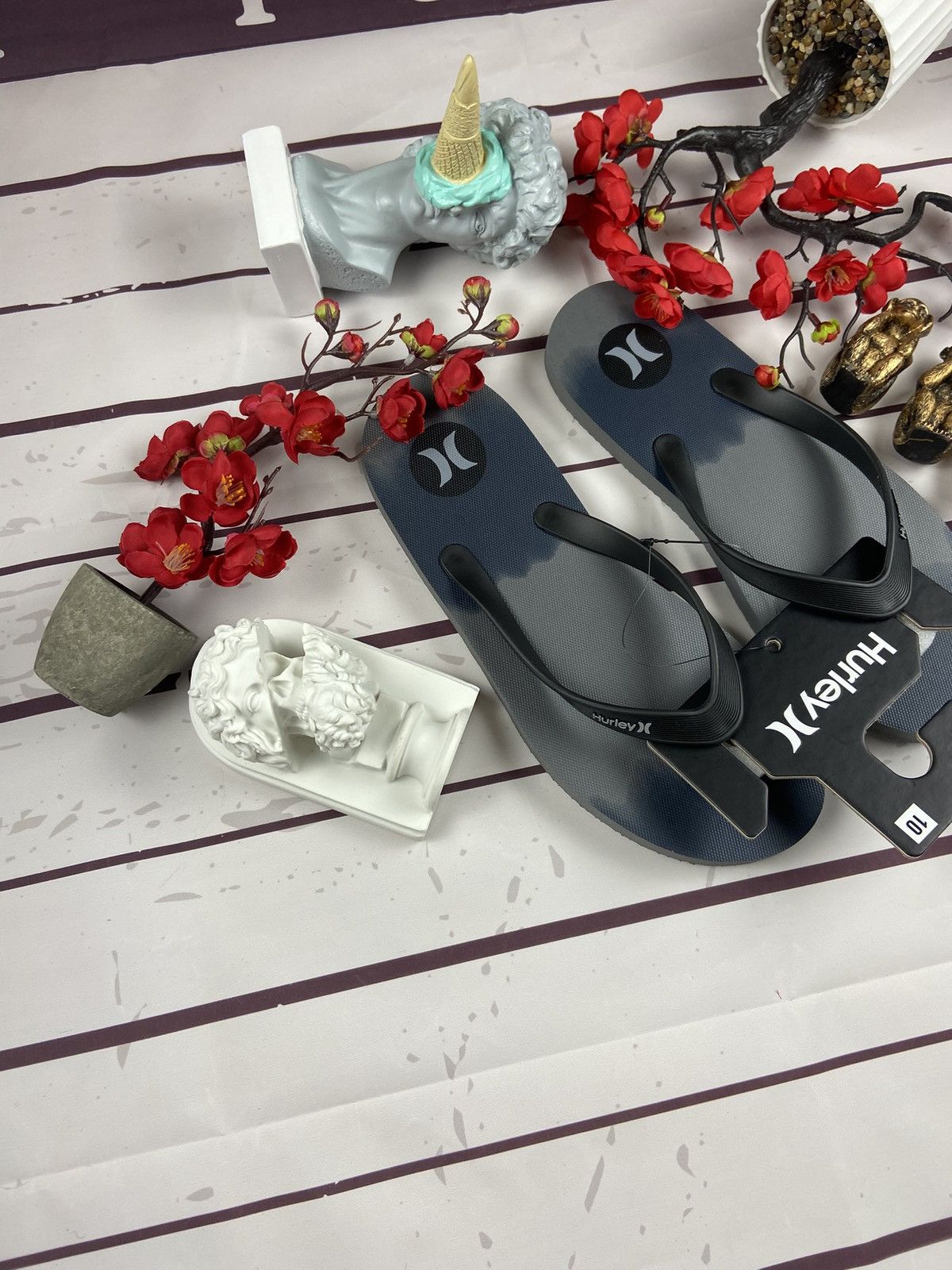 Hurley × Vintage Hurley Slides Black Colour Size 45 Size US 11 / EU 44 - 3 Thumbnail