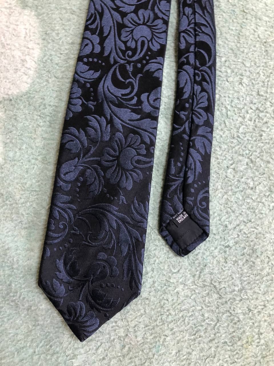 Duchamp London DUCHAMP London Flower Print Luxury Silk Tie Made In Engl Size ONE SIZE - 6 Thumbnail