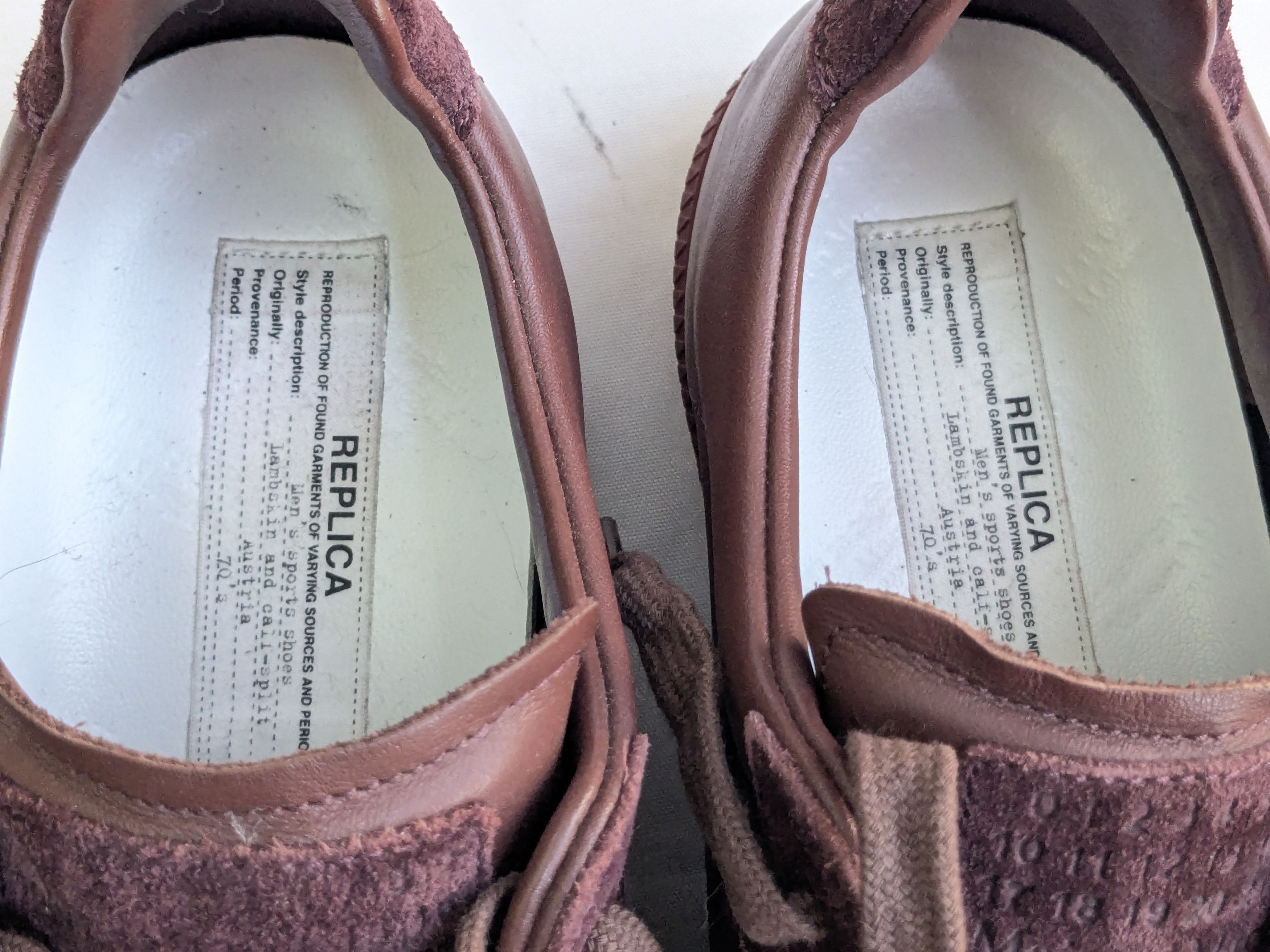 Maison Margiela Maison Margiela Replica GAT Burgundy Red 10 43 Low Tops Size US 10 / EU 43 - 8 Thumbnail