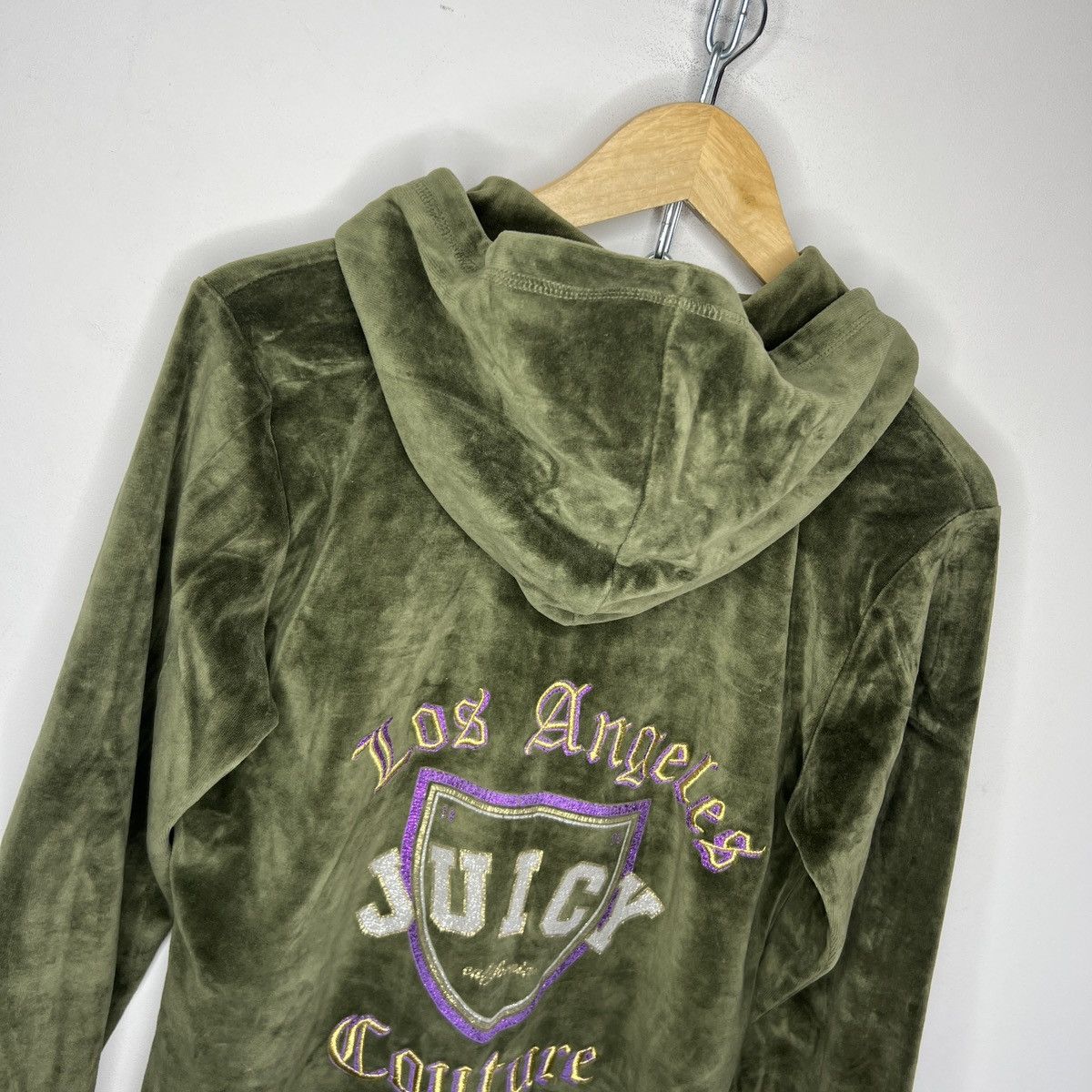 Juicy Couture Vintage Juicy Couture Hoodie + Pants Set Tracksuit Velour Size M / US 6-8 / IT 42-44 - 6 Thumbnail