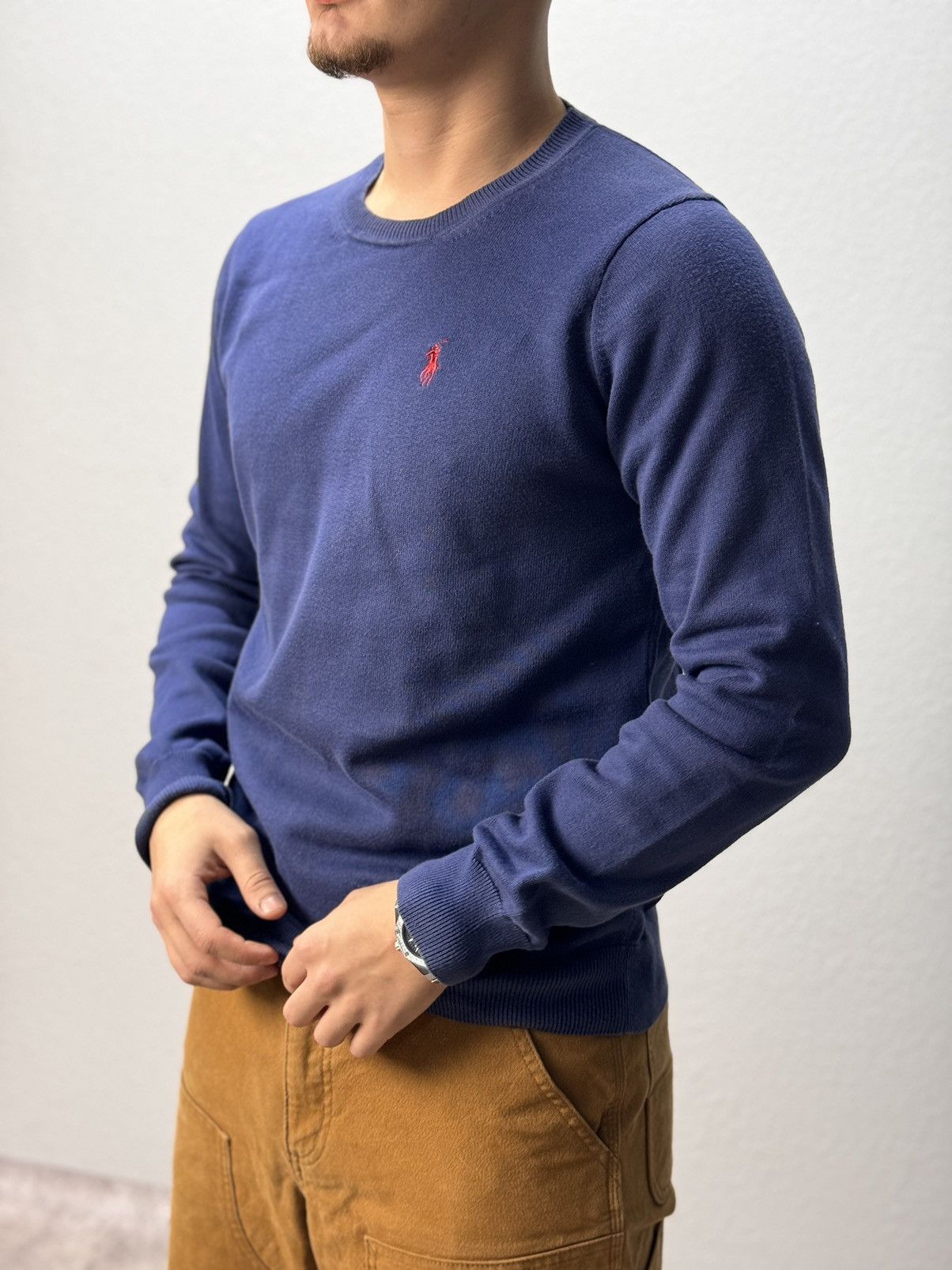 Polo Ralph Lauren × Ralph Lauren SALE💣💣 Polo Ralph Lauren Cable Knit wool blue sweater Size US M / EU 48-50 / 2 - 1 Thumbnail