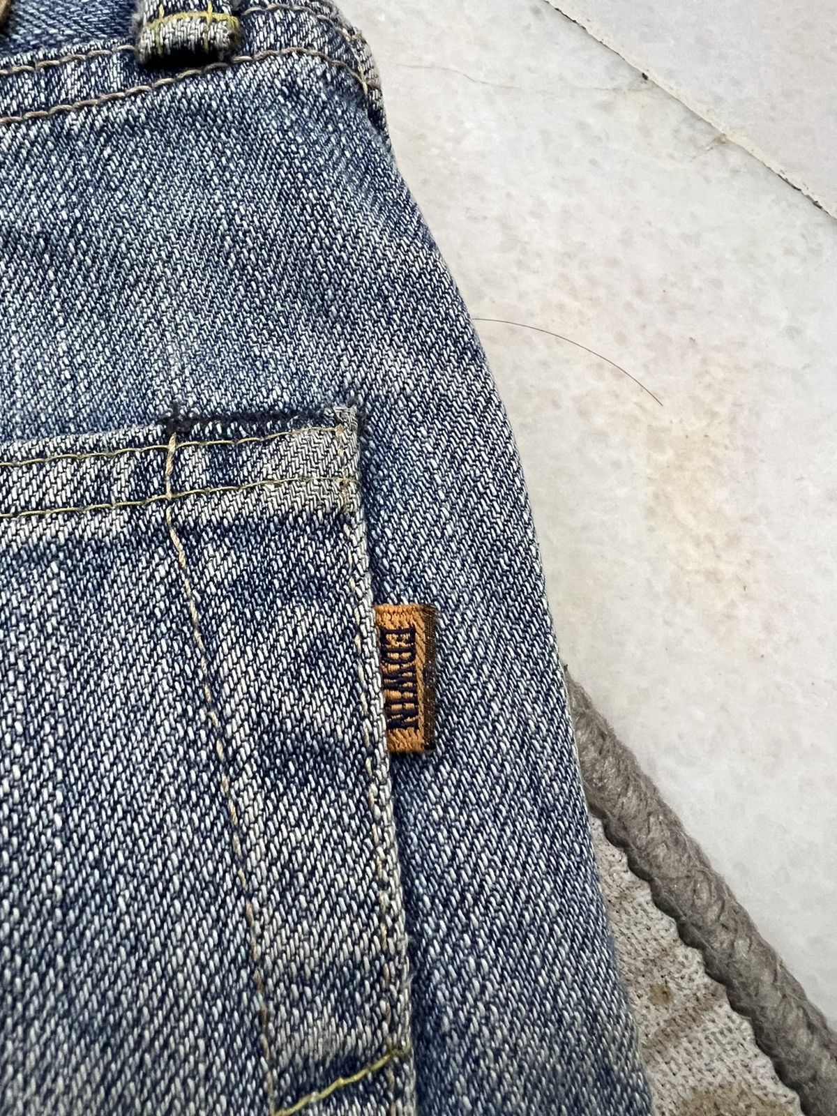 Edwin × Japanese Brand EDWIN 505z SELVEDGE LIGHT WASH ORANGE TAG DENIM Size US 29 - 6 Thumbnail